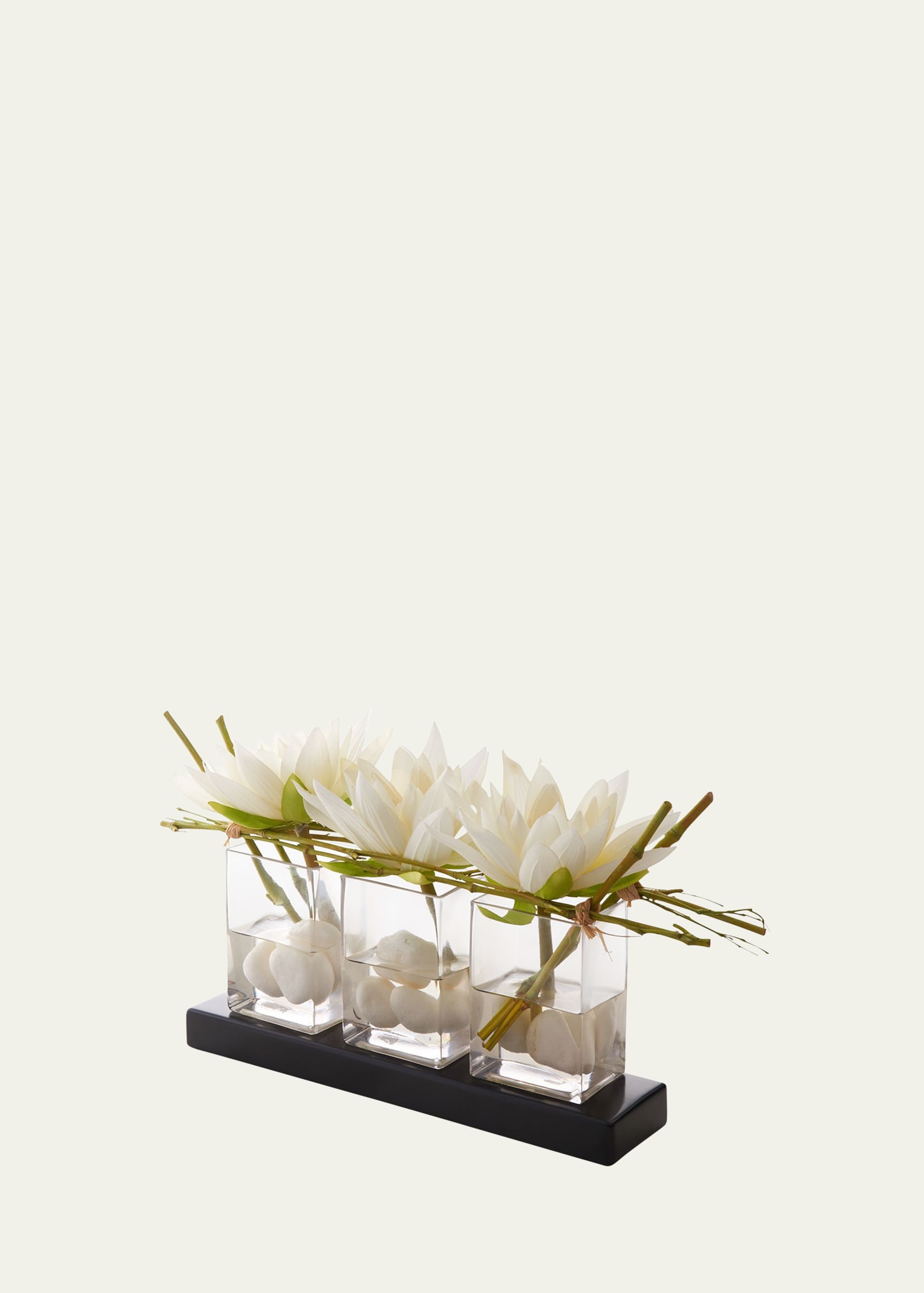 Water Lilies Faux-Floral Arrangement