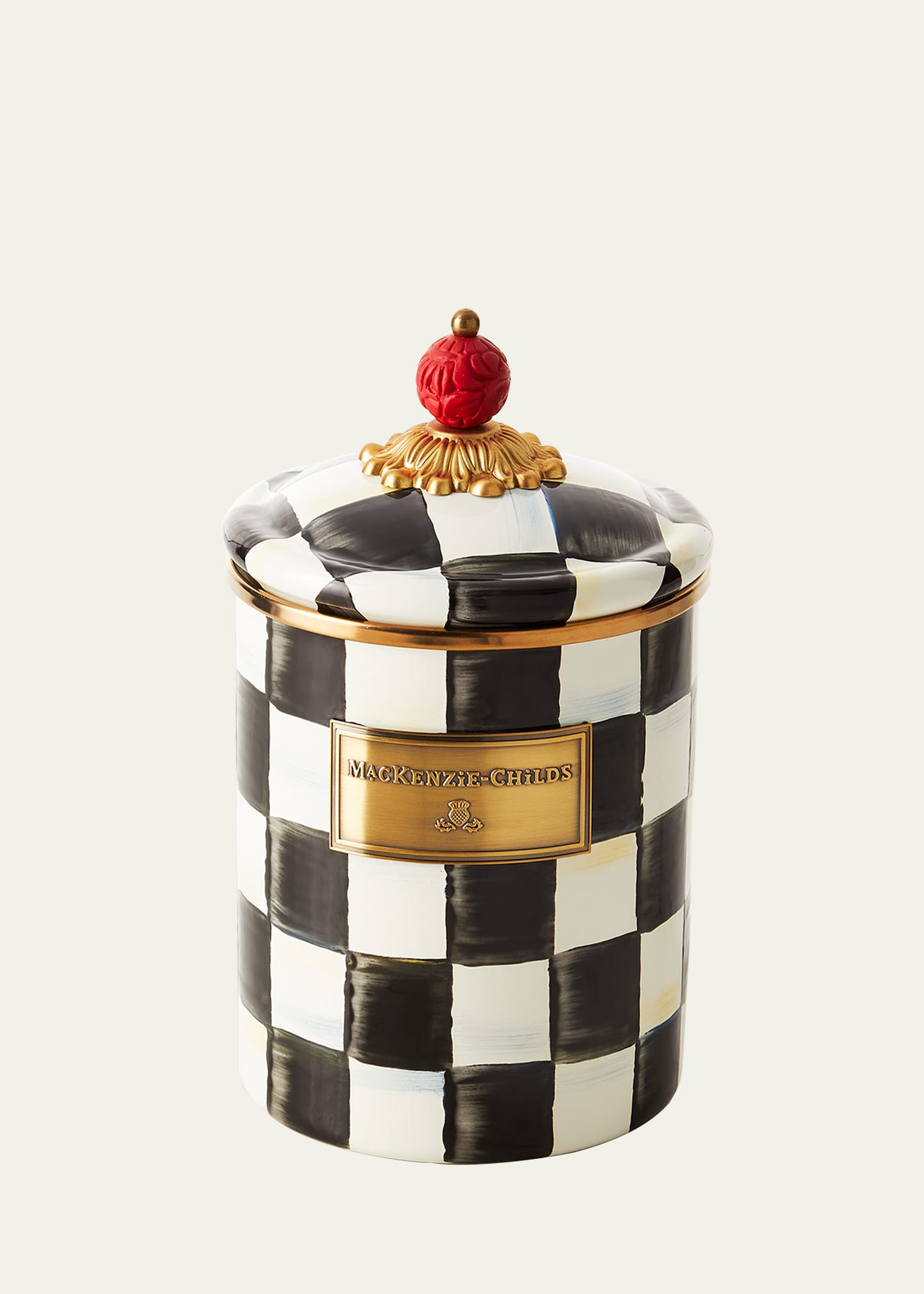 MacKenzie-Childs Courtly Check Medium Canister