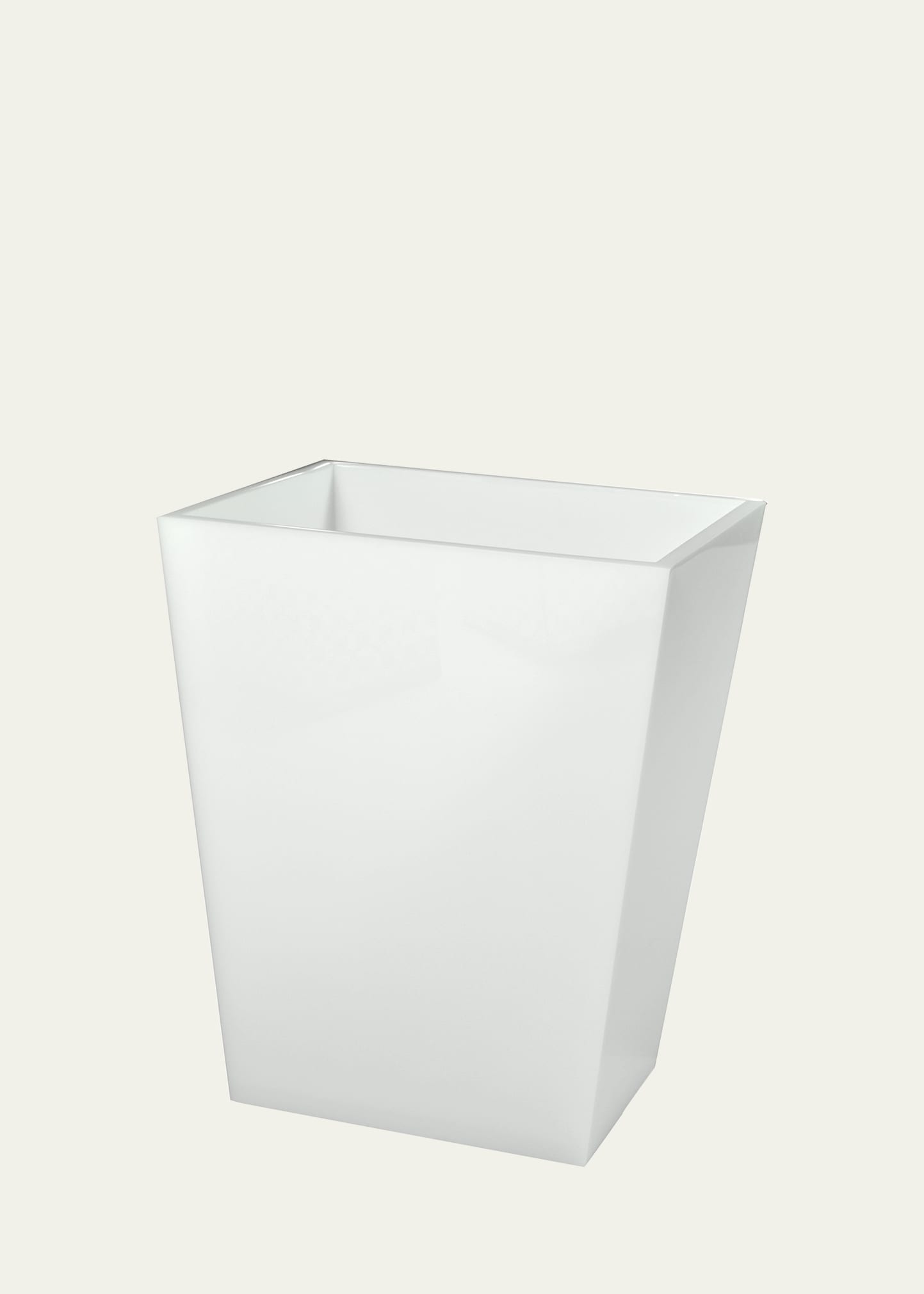 Mike & Ally Ice Wastebasket In White