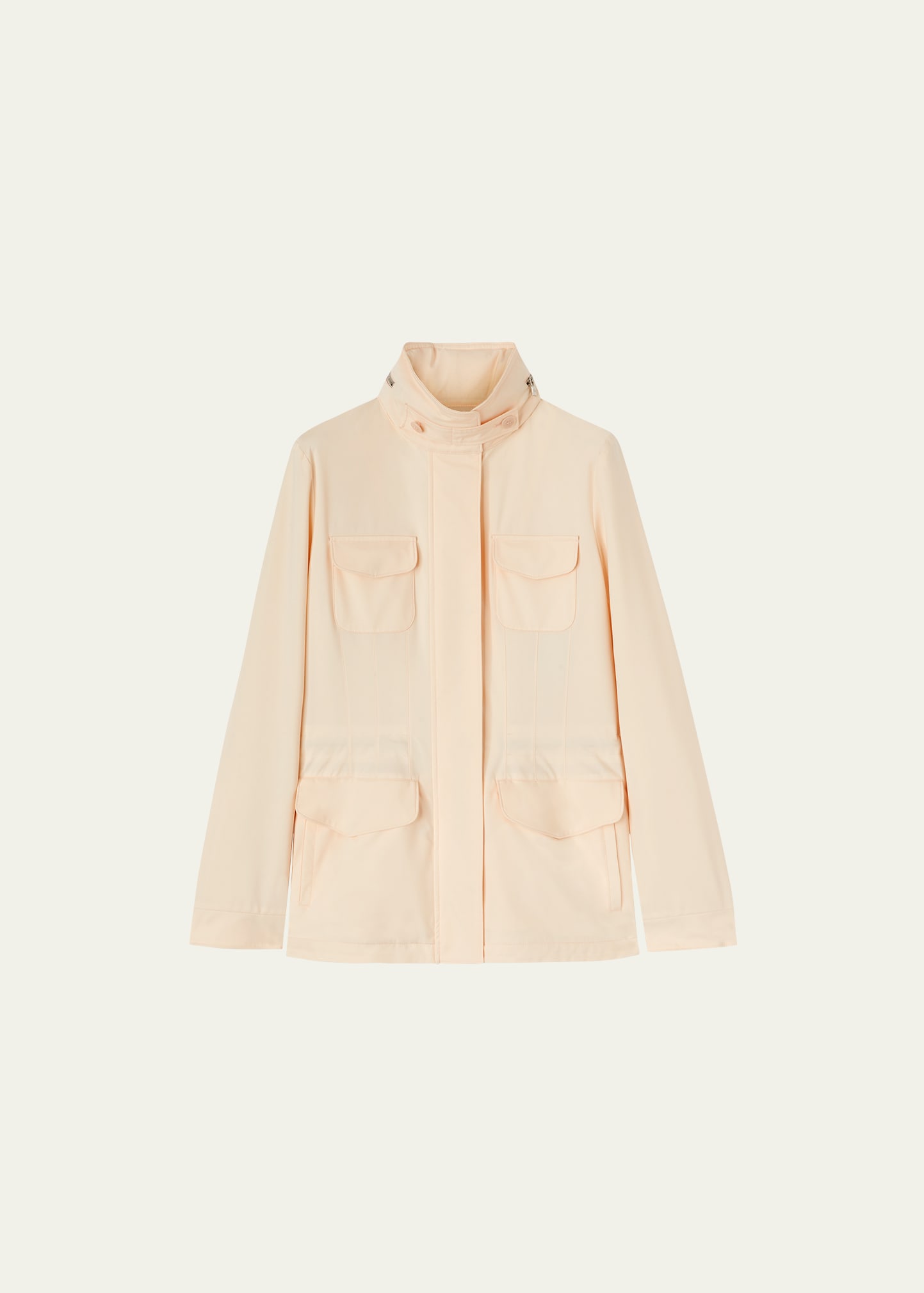 Loro Piana Stretch Microfiber Traveller Jacket In 30ax Almond Bloss