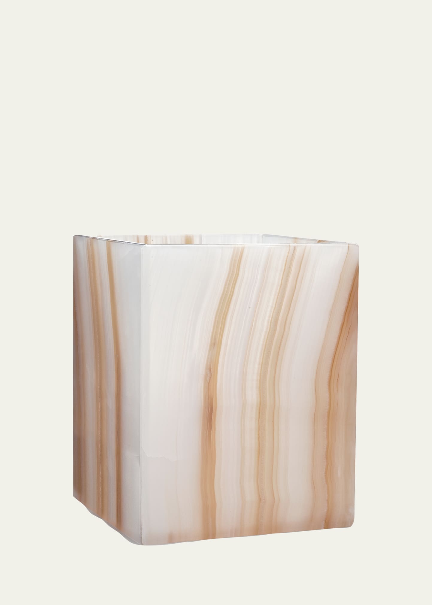 Labrazel Ambarino Wastebasket In Ivory/butterscotch