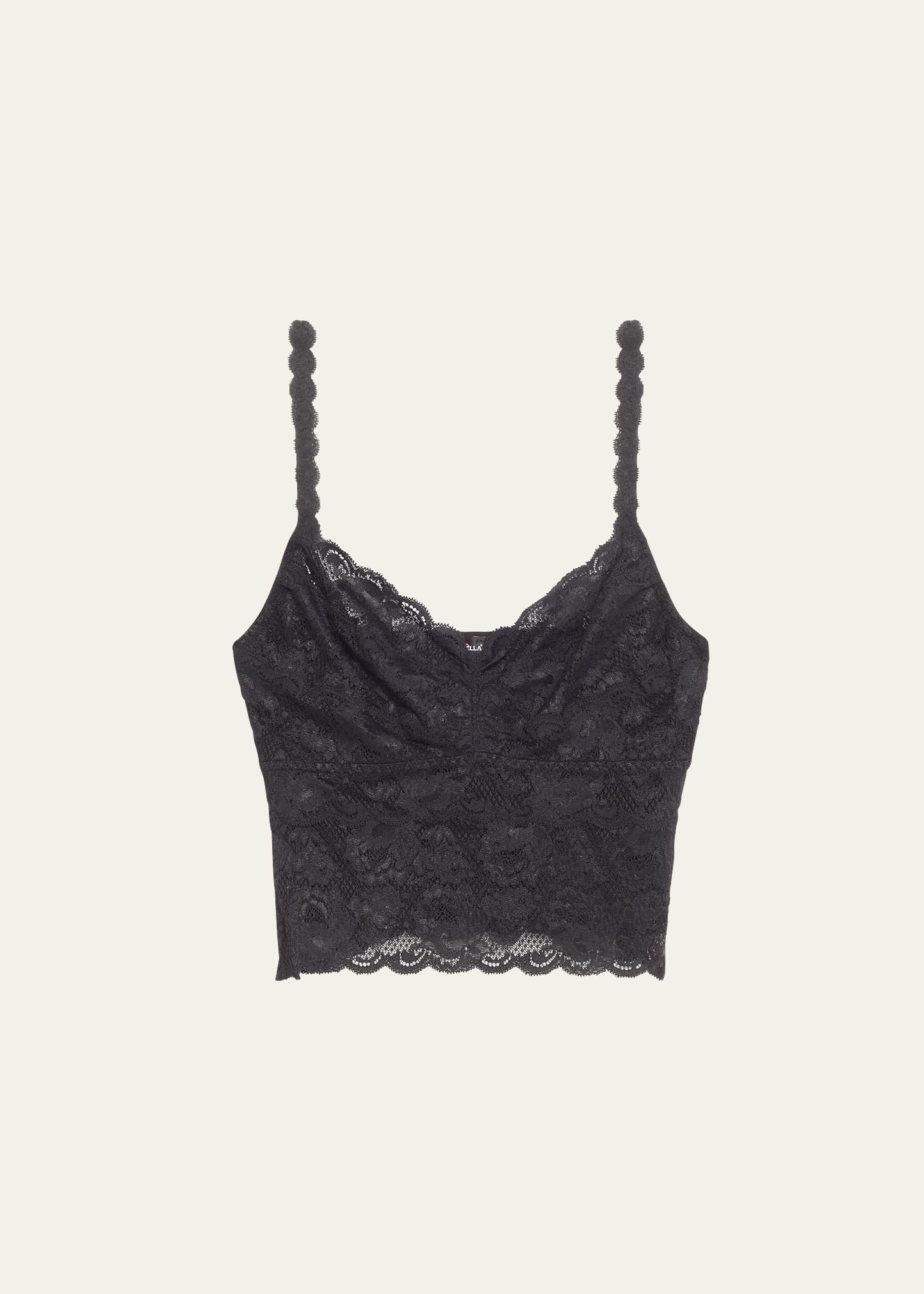 Cosabella Never Say Never Stretch-lace Bralette In Black
