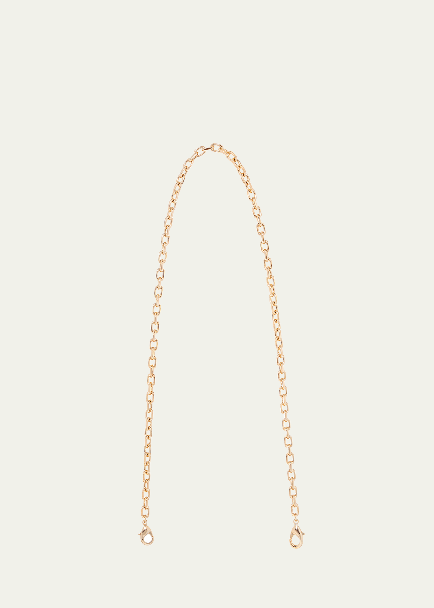 Judith Leiber Brass Elbow Chain Shoulder Strap In Champagne