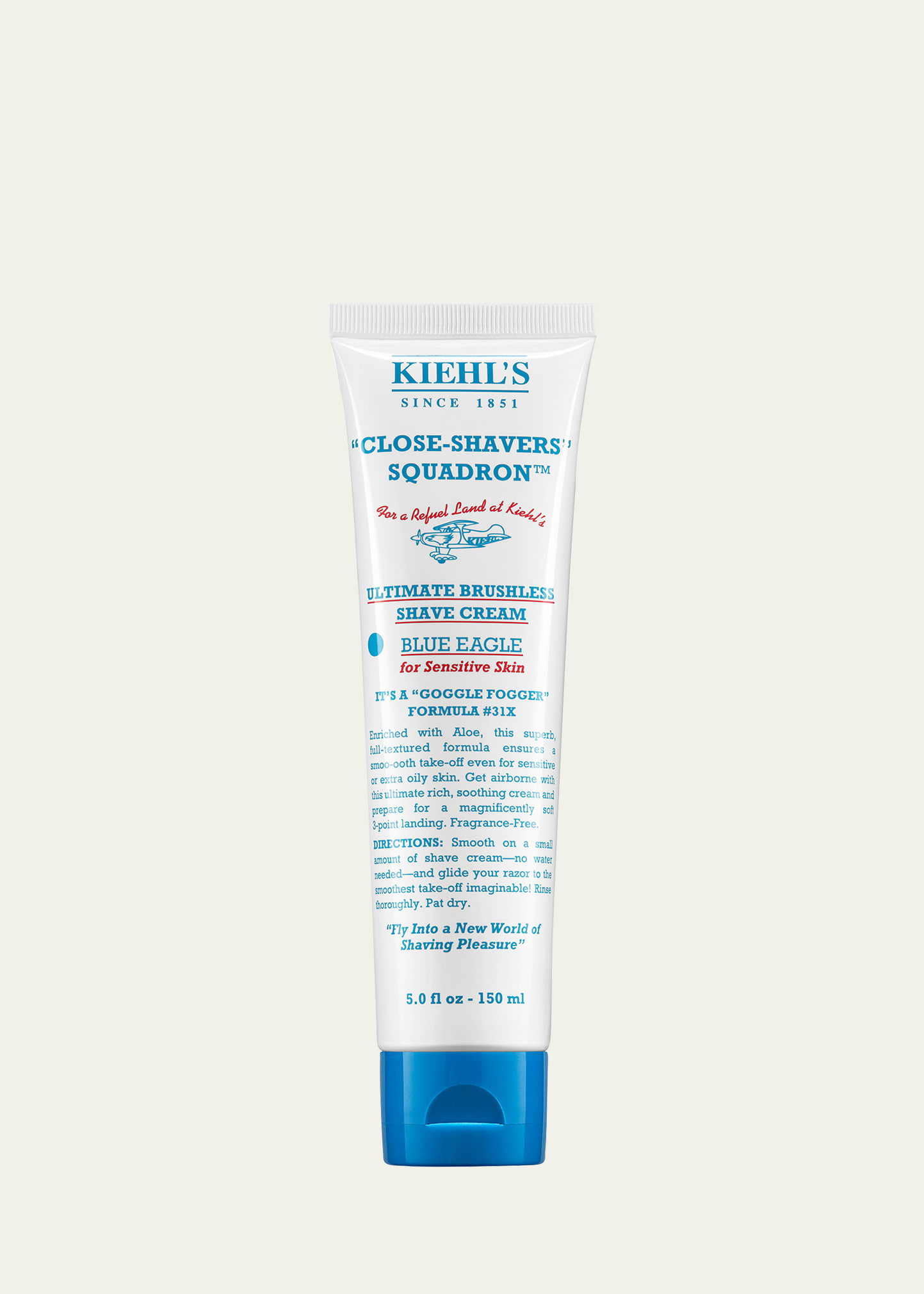 Kiehl's Since 1851 5 Oz. Ultimate Brushless Shave Cream - Blue Eagle