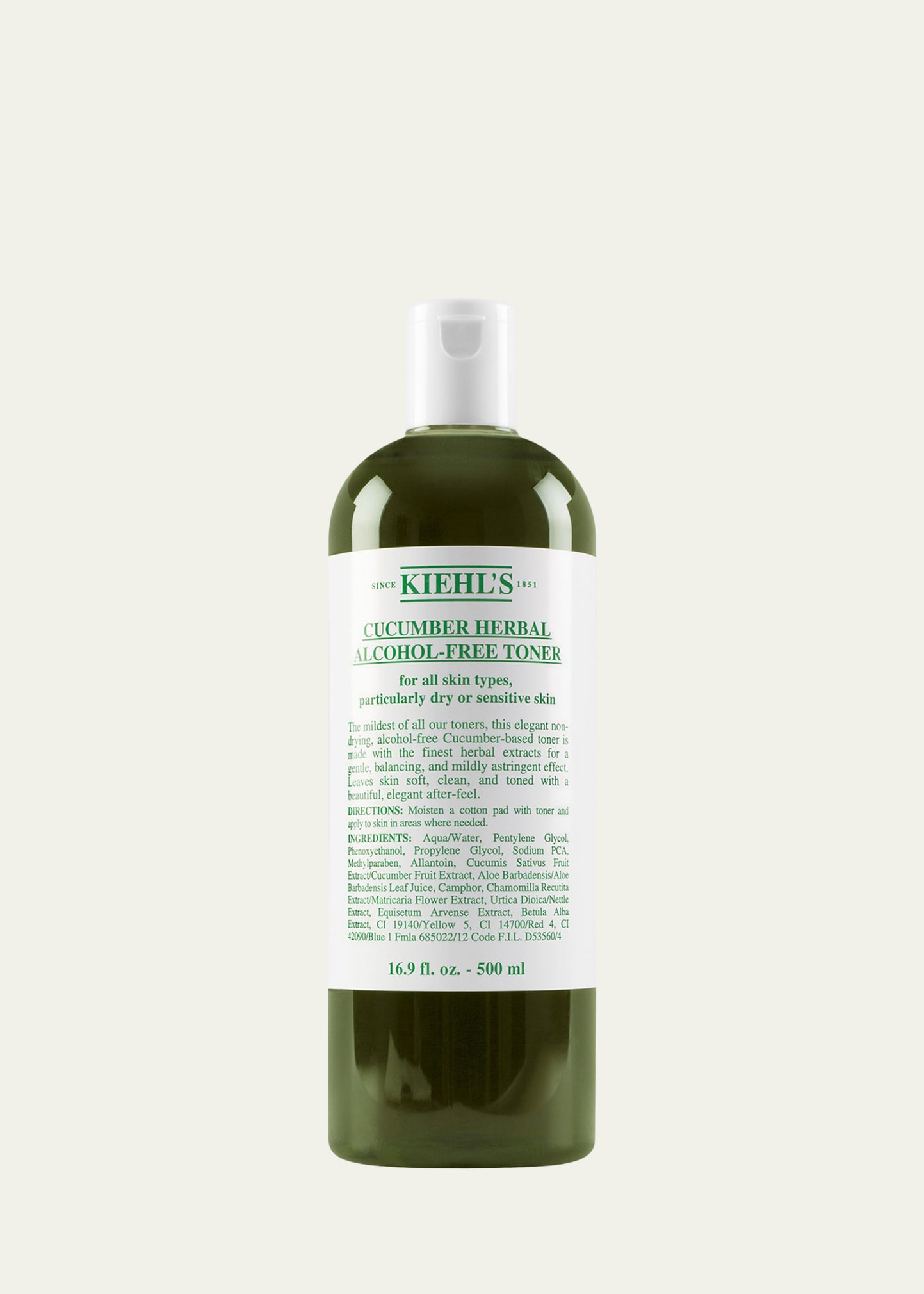 Cucumber Herbal Alcohol-Free Toner, 16.9 oz.