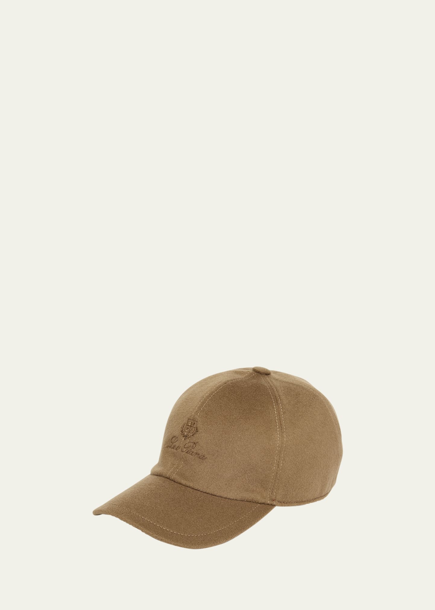 Loro Piana Logo Cashmere Storm System Baseball Cap In E09k Highlander C