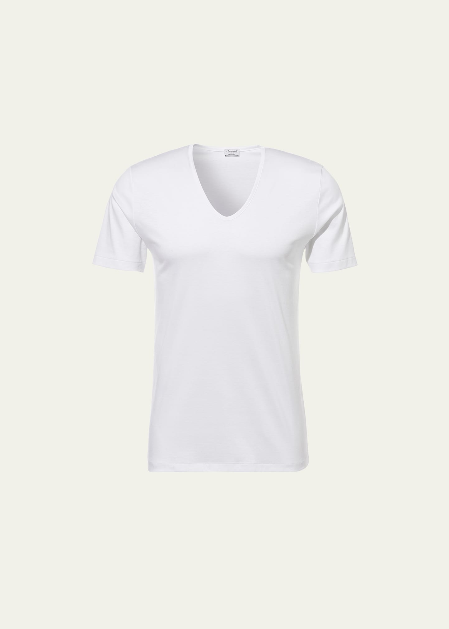 Zimmerli Sea Island Cotton-jersey T-shirt In White