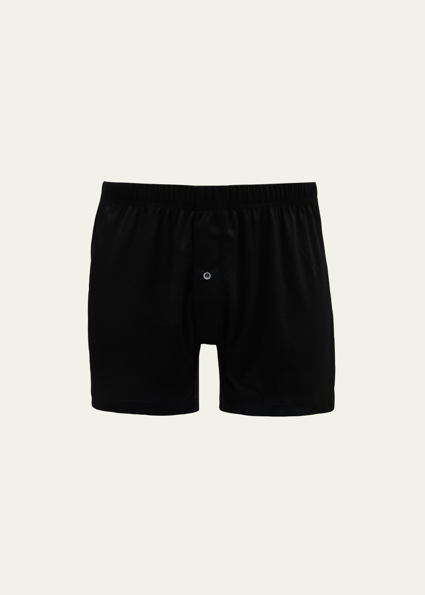 Shop Zimmerli Men's Sea Island Cotton Boxer Briefs In Black