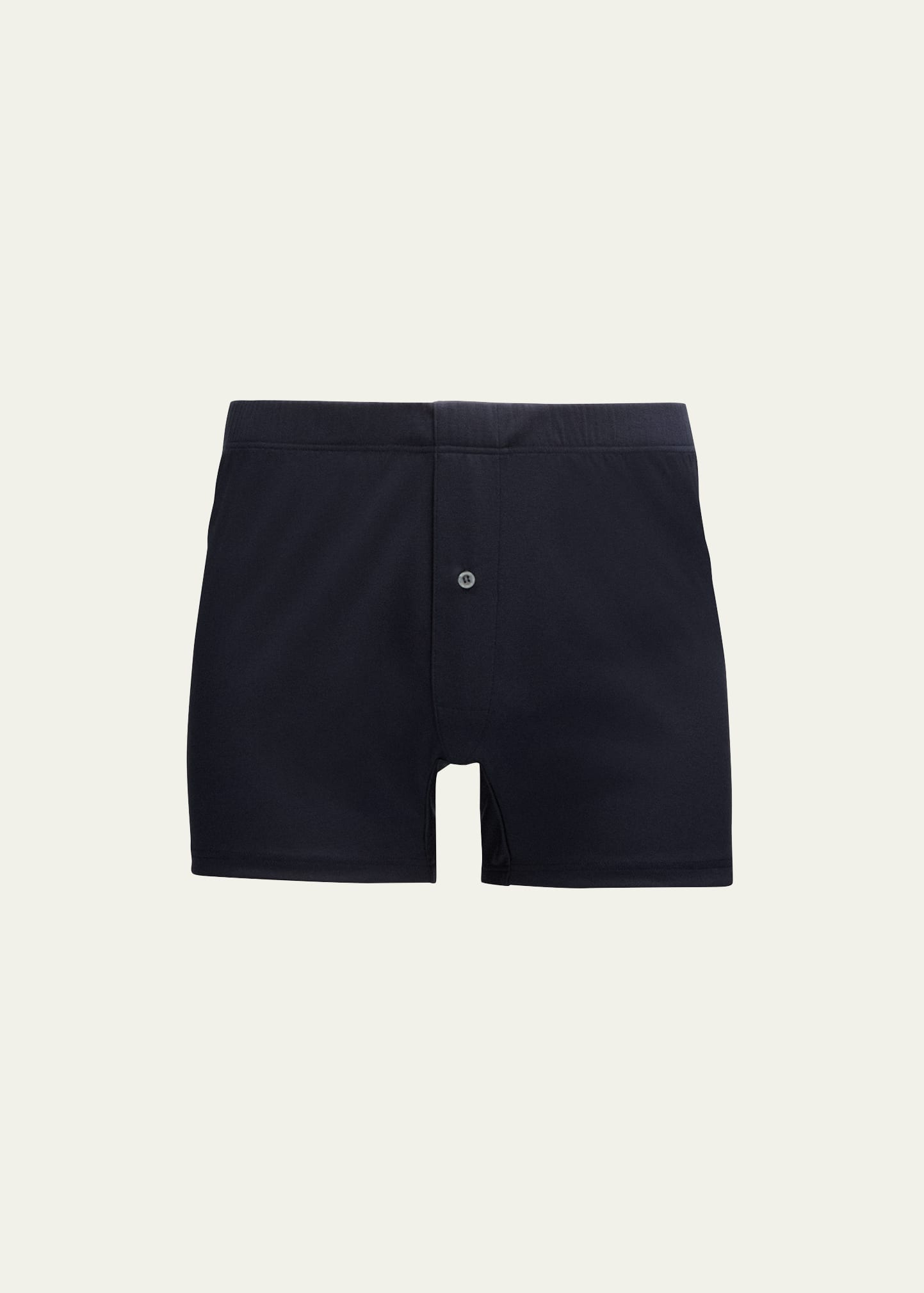 Shop Zimmerli Men's Sea Island Cotton Boxer Briefs In Navy