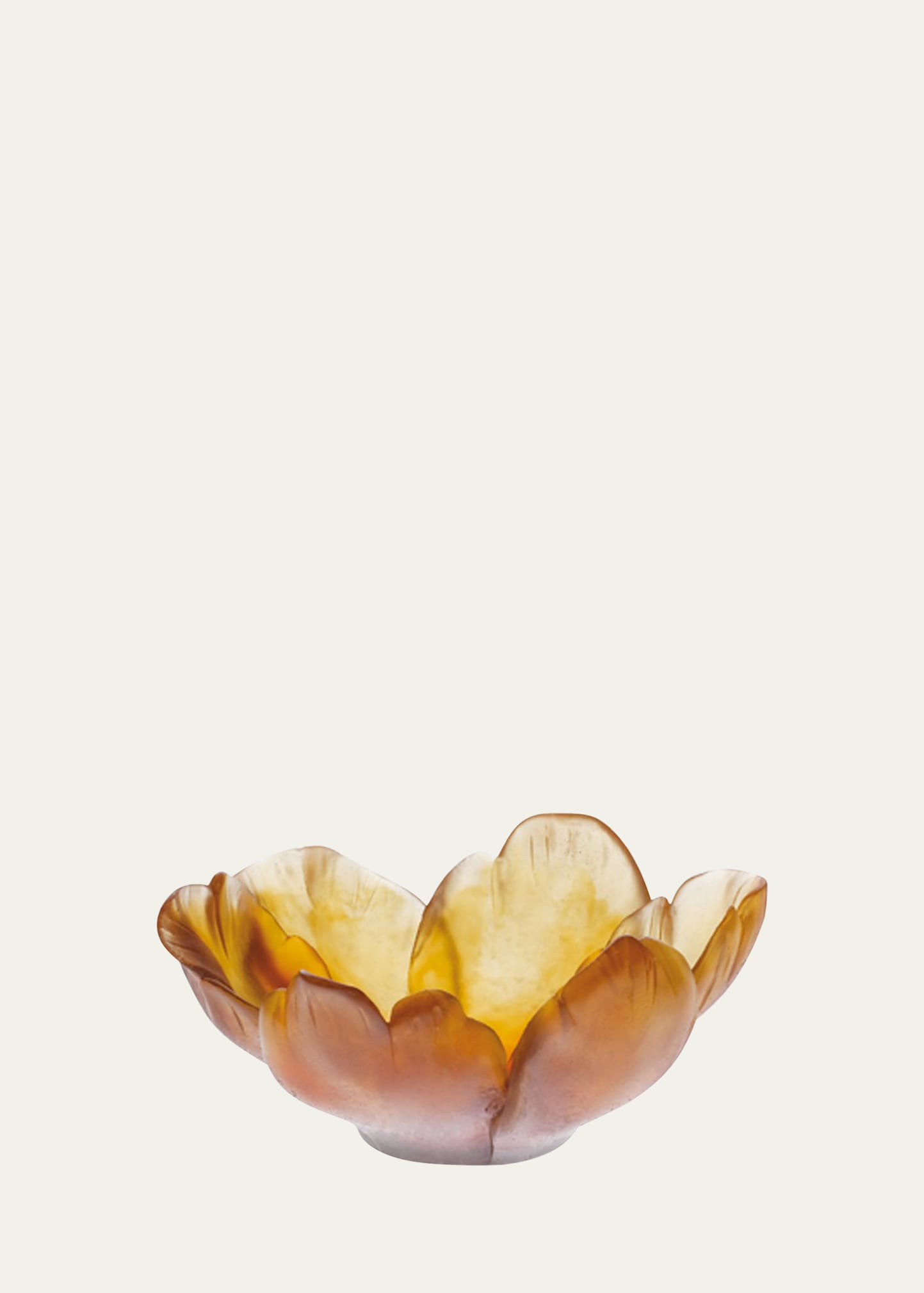 Small Amber Tulip Bowl