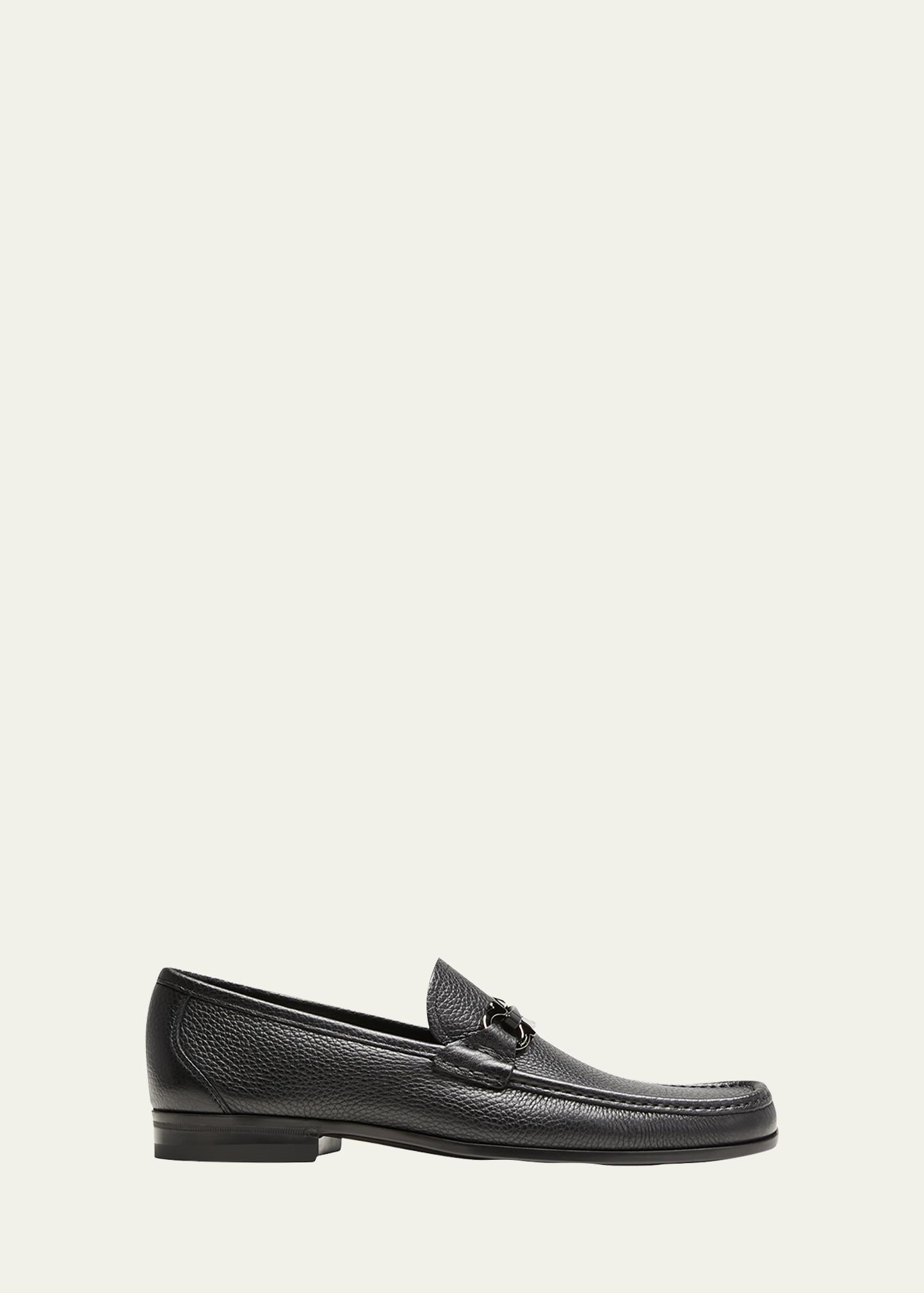 Men's Grained Calf Leather Bit Loafer
