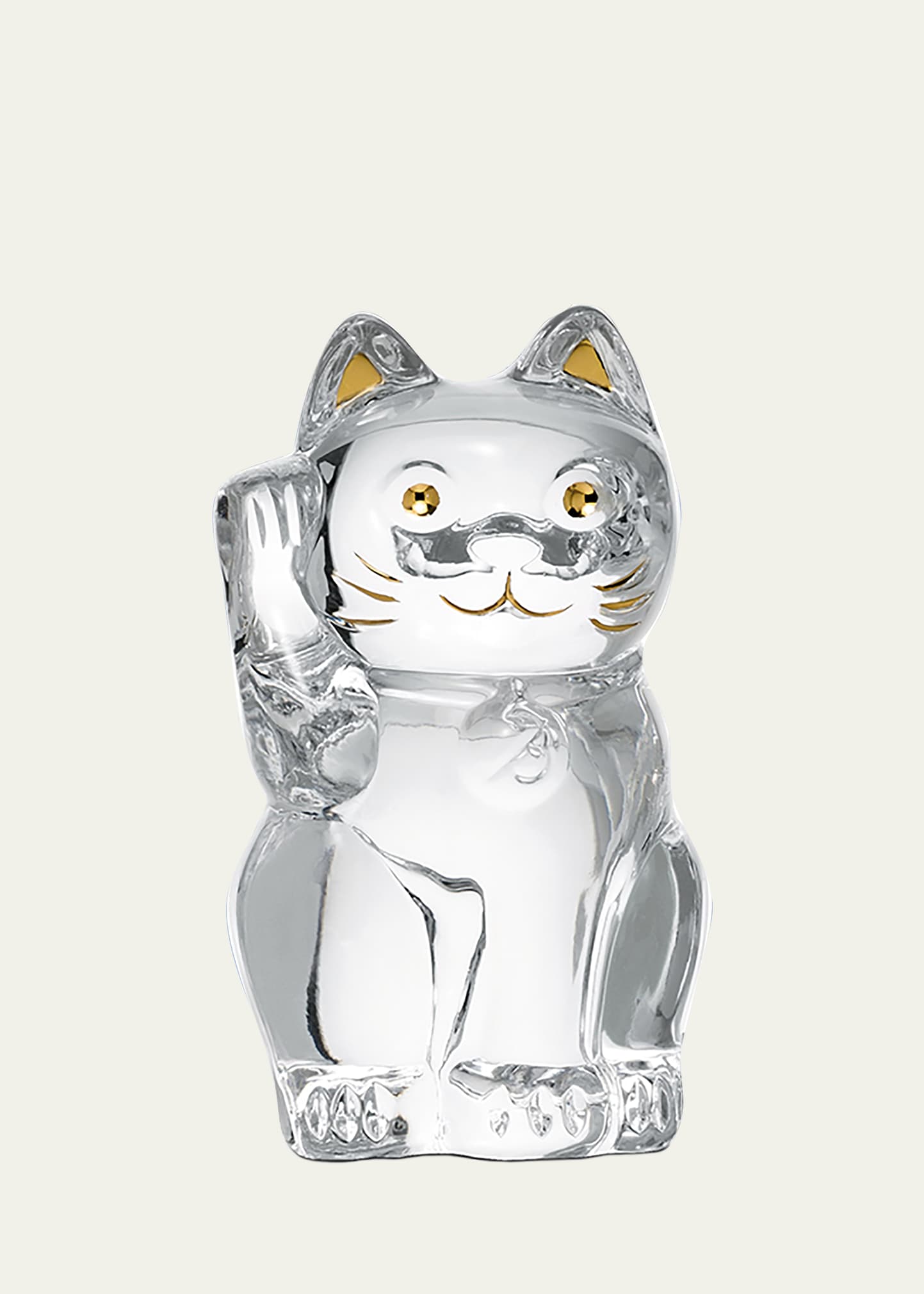 Baccarat Lucky Cat Crystal Decorative Accent