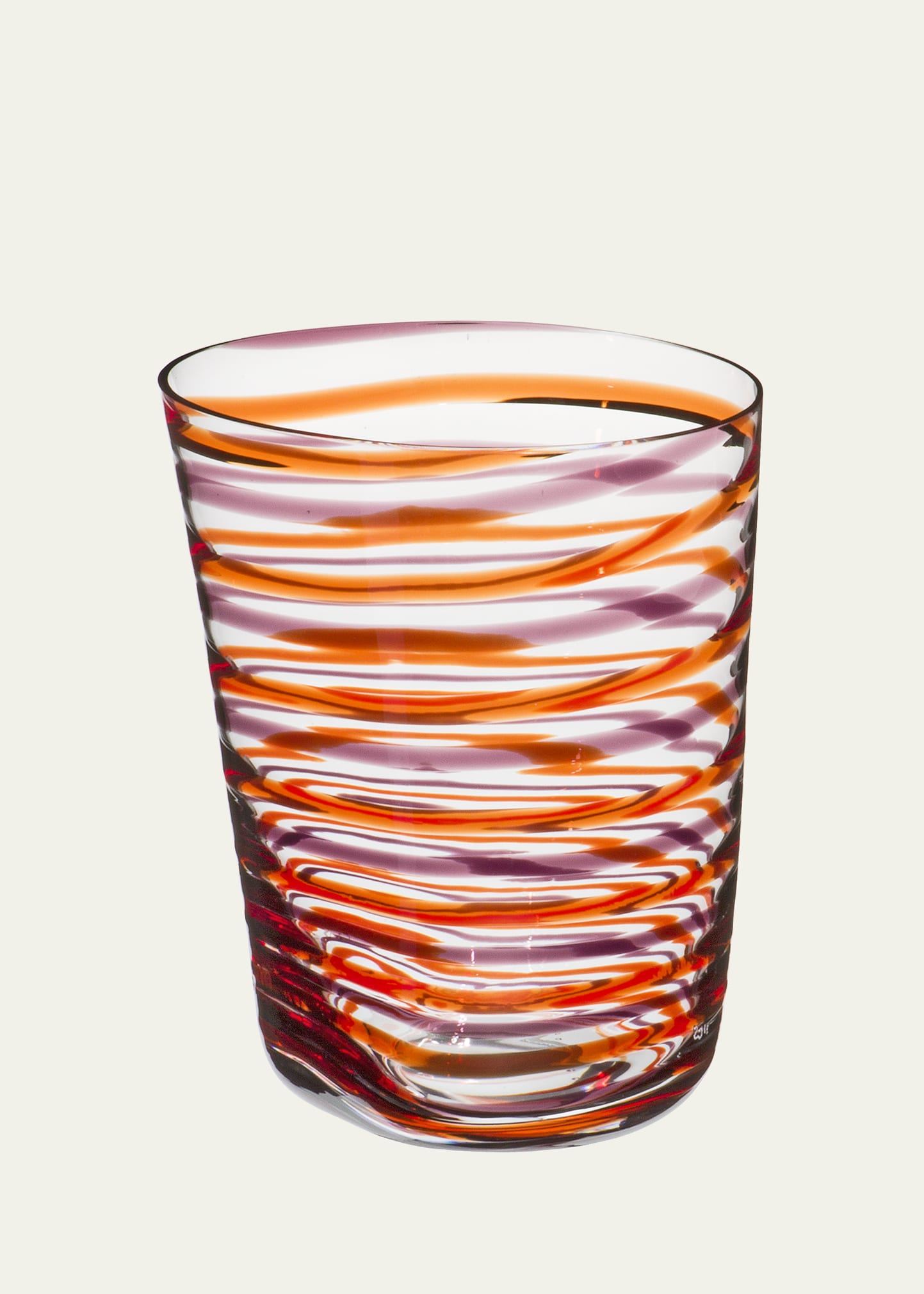 Bora Striped Glass Tumbler