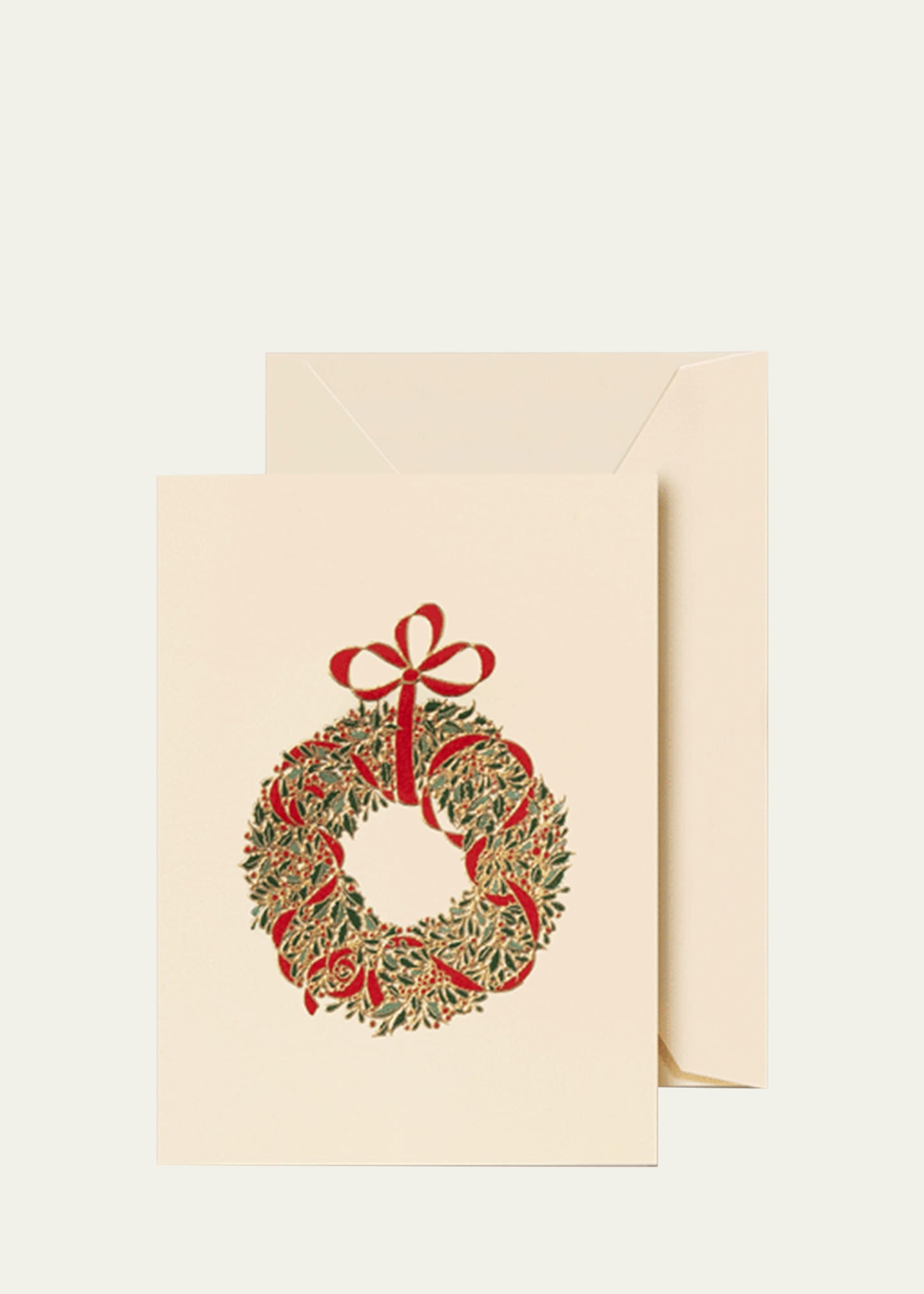 Holiday Wreath Cards & Envelopes, Set of 8