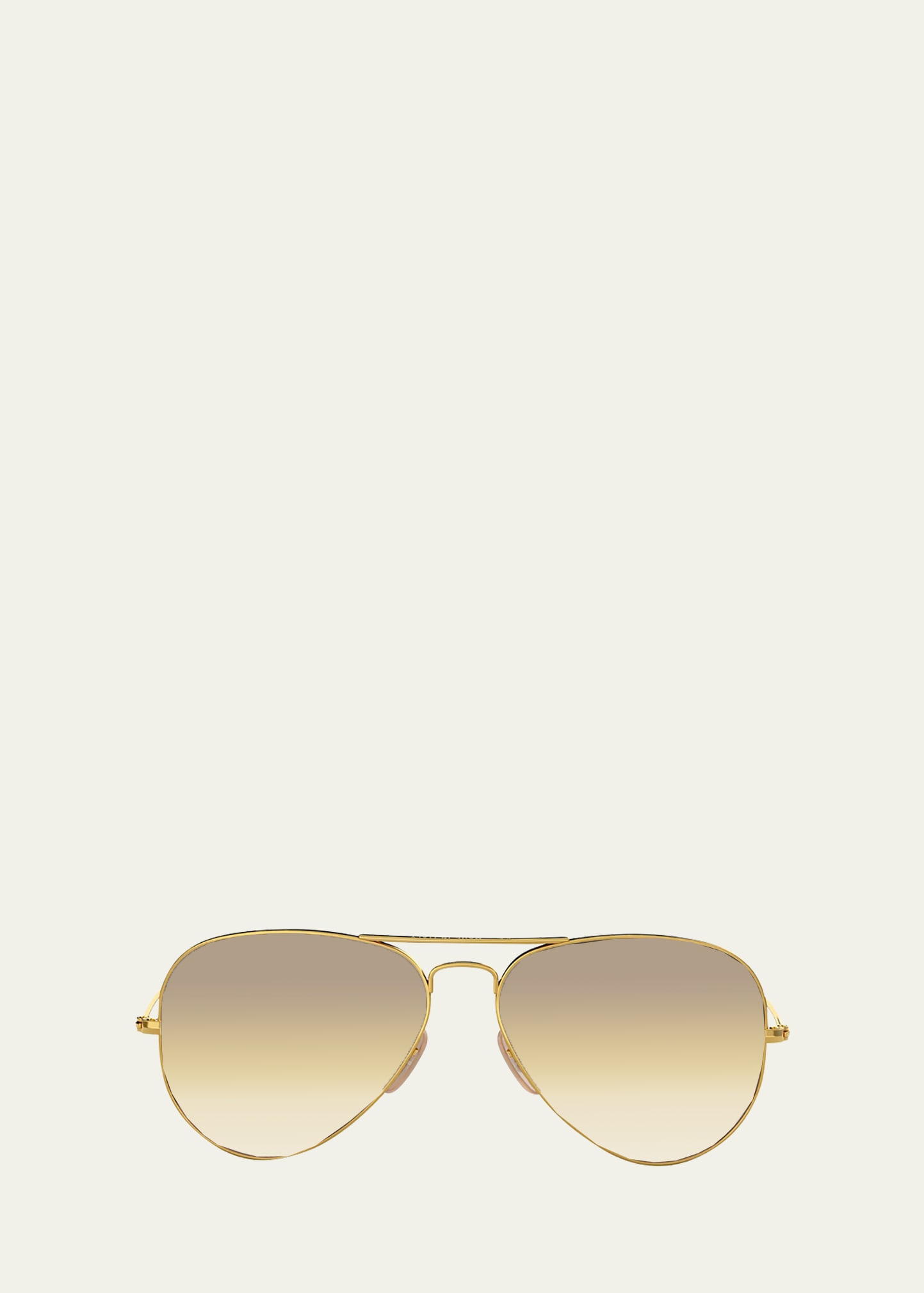 Shop Ray Ban Mirrored Flash Aviator Sunglasses In Light Brown