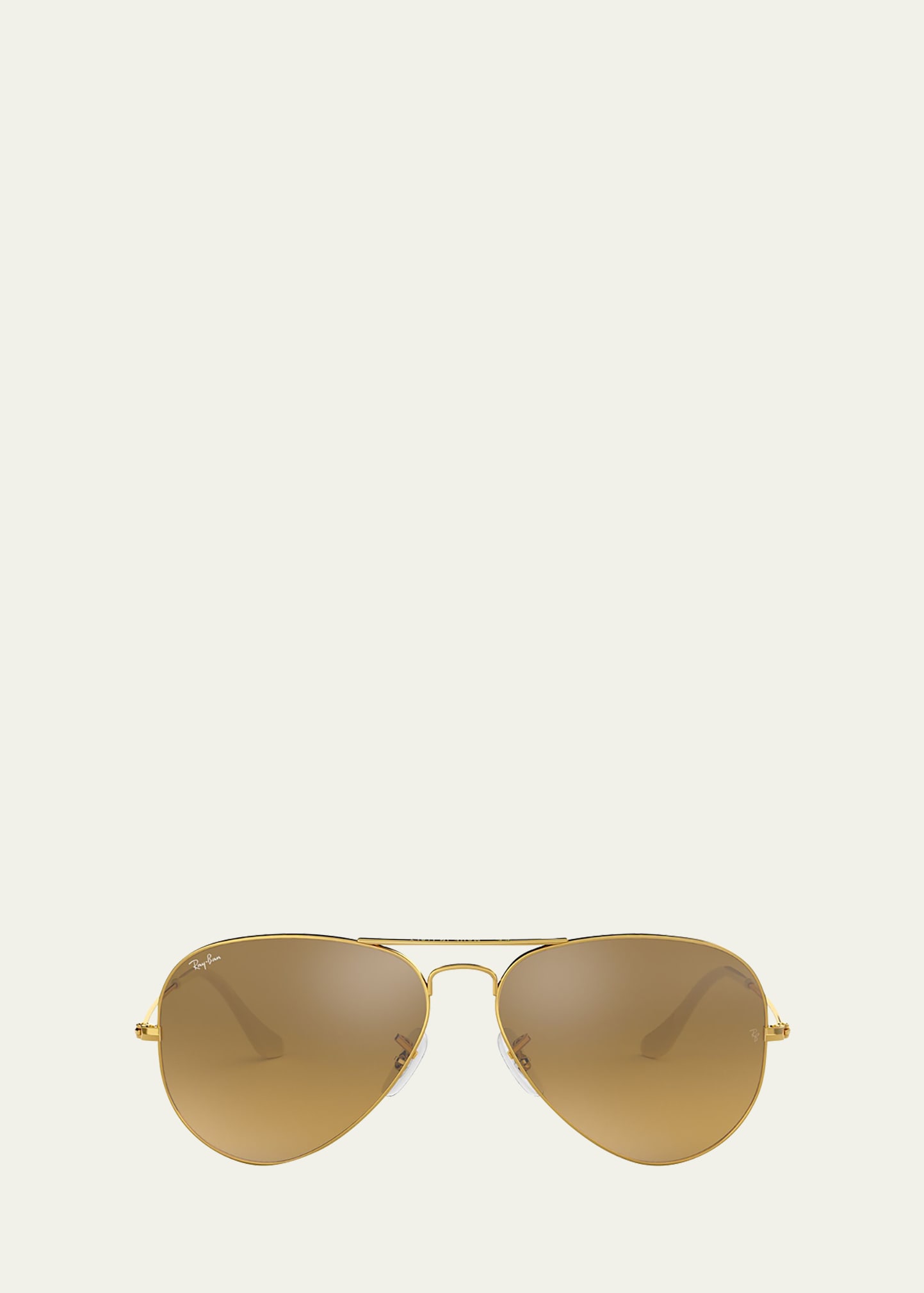 RAY BAN MIRRORED FLASH AVIATOR SUNGLASSES