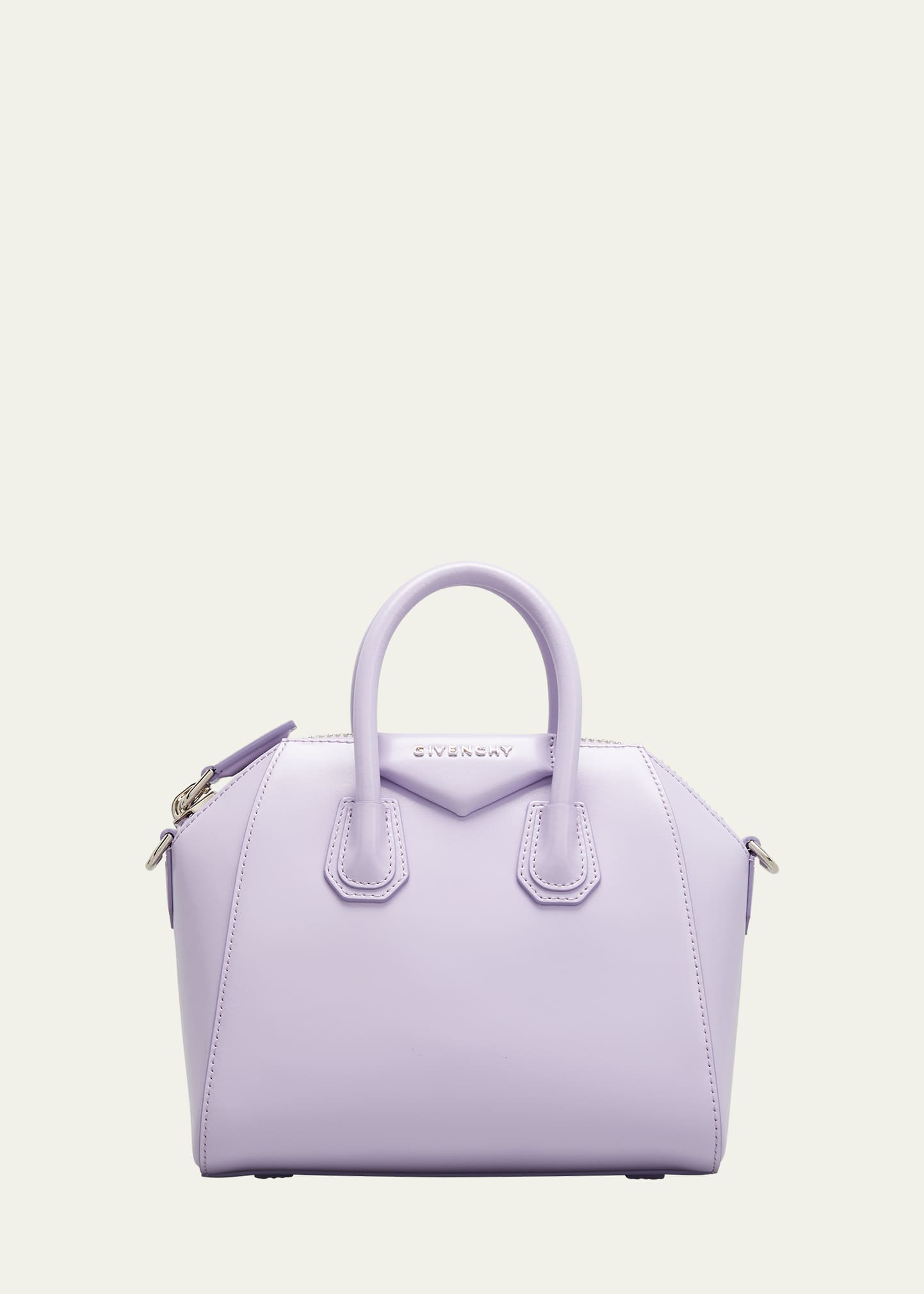 Givenchy Antigona Mini Box Calfskin Satchel Bag In Lilac