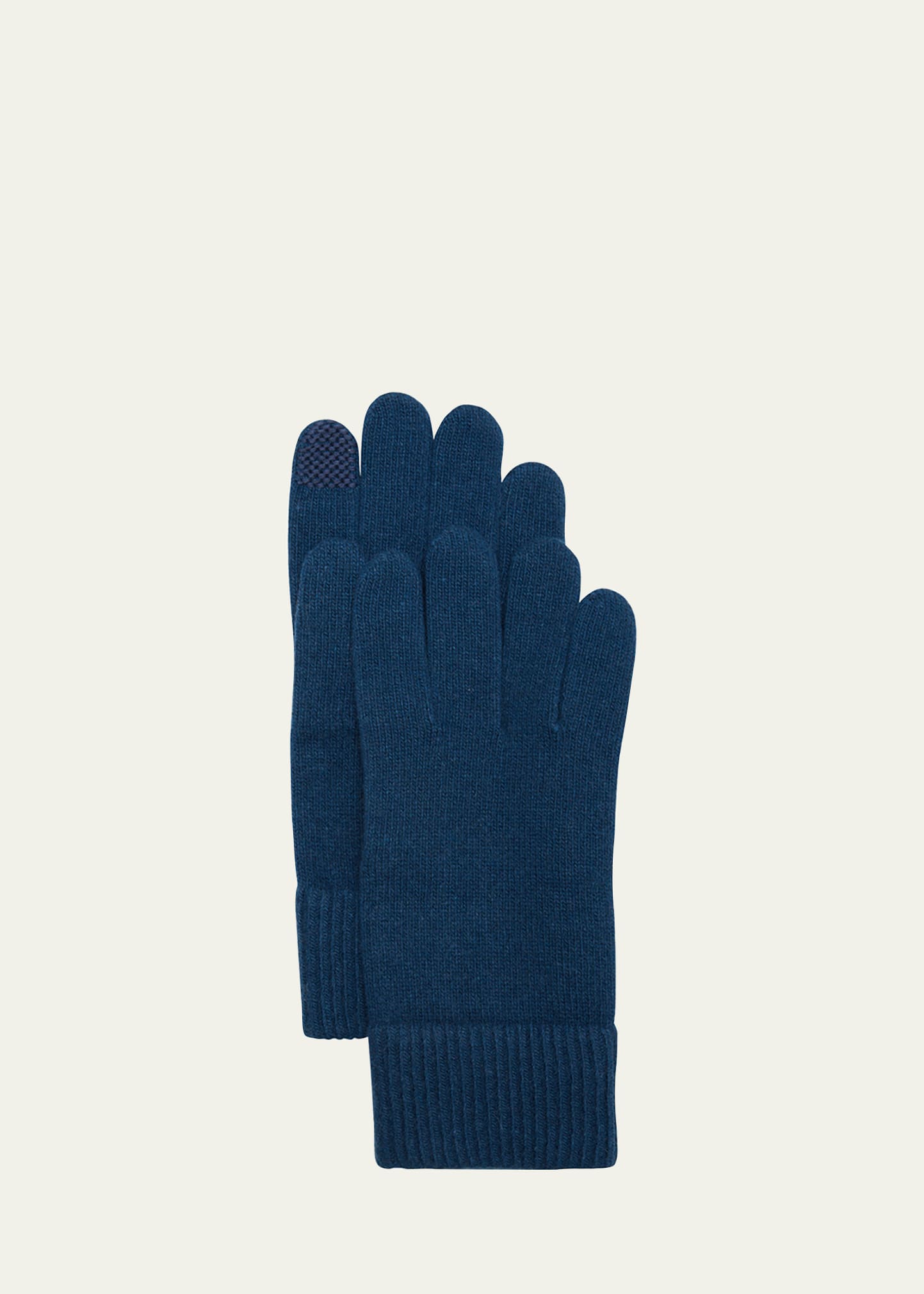 Portolano Cashmere Touchscreen Gloves In Charcoal