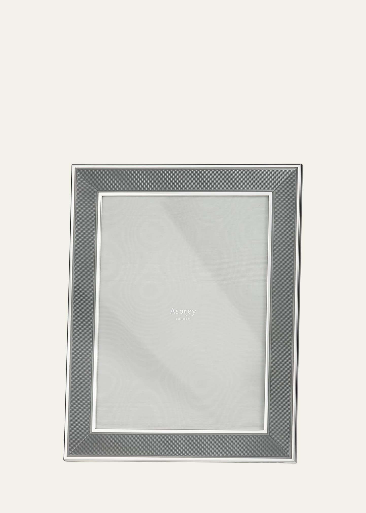Asprey Silver-plated Enamel Frame, 5" X 7" In Unassigned