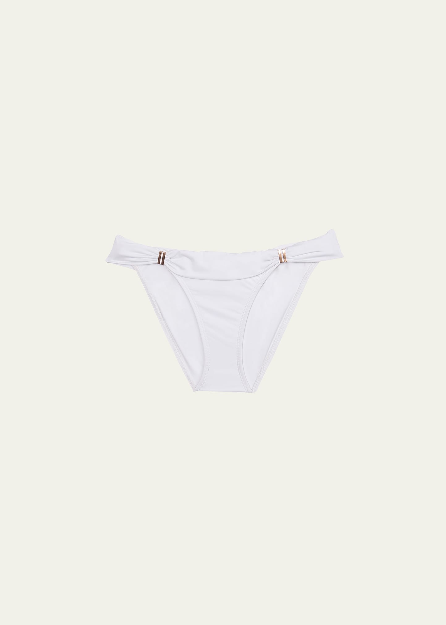 Bia Solid Swim Bikini Bottom, White