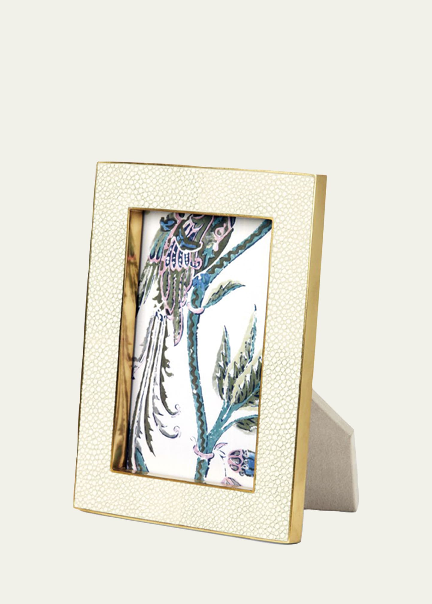 Classic Faux-Shagreen 4" x 6" Picture Frame