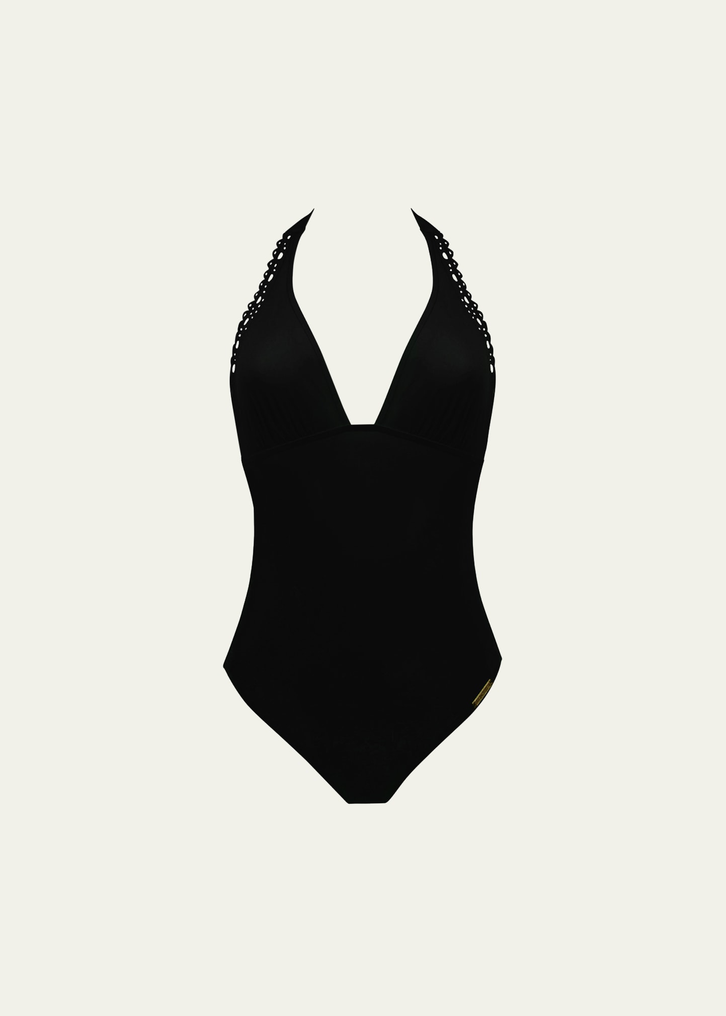 Ajourage Couture Halter One-Piece Swimsuit