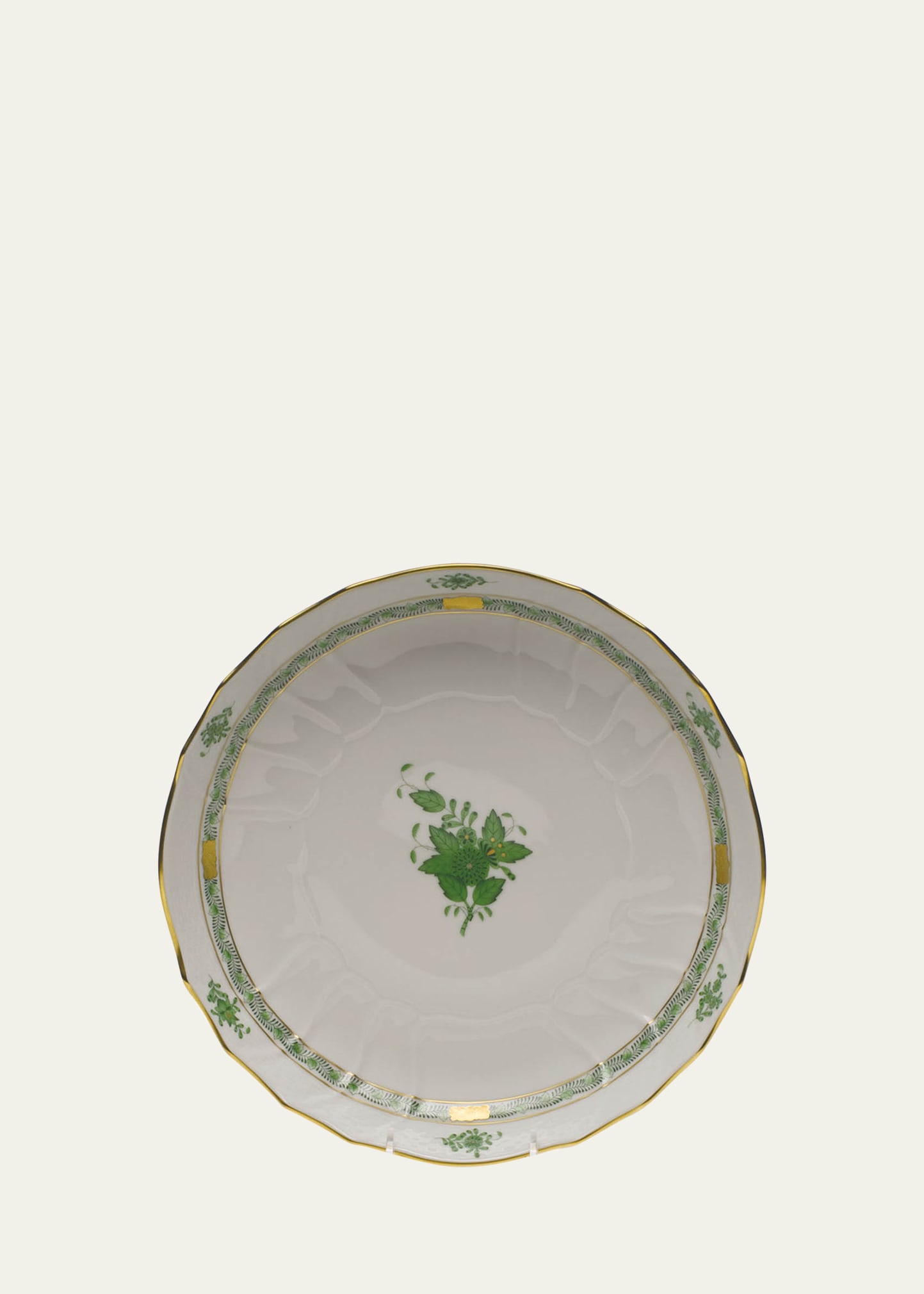 Chinese Bouquet Green Open Vegetable Bowl