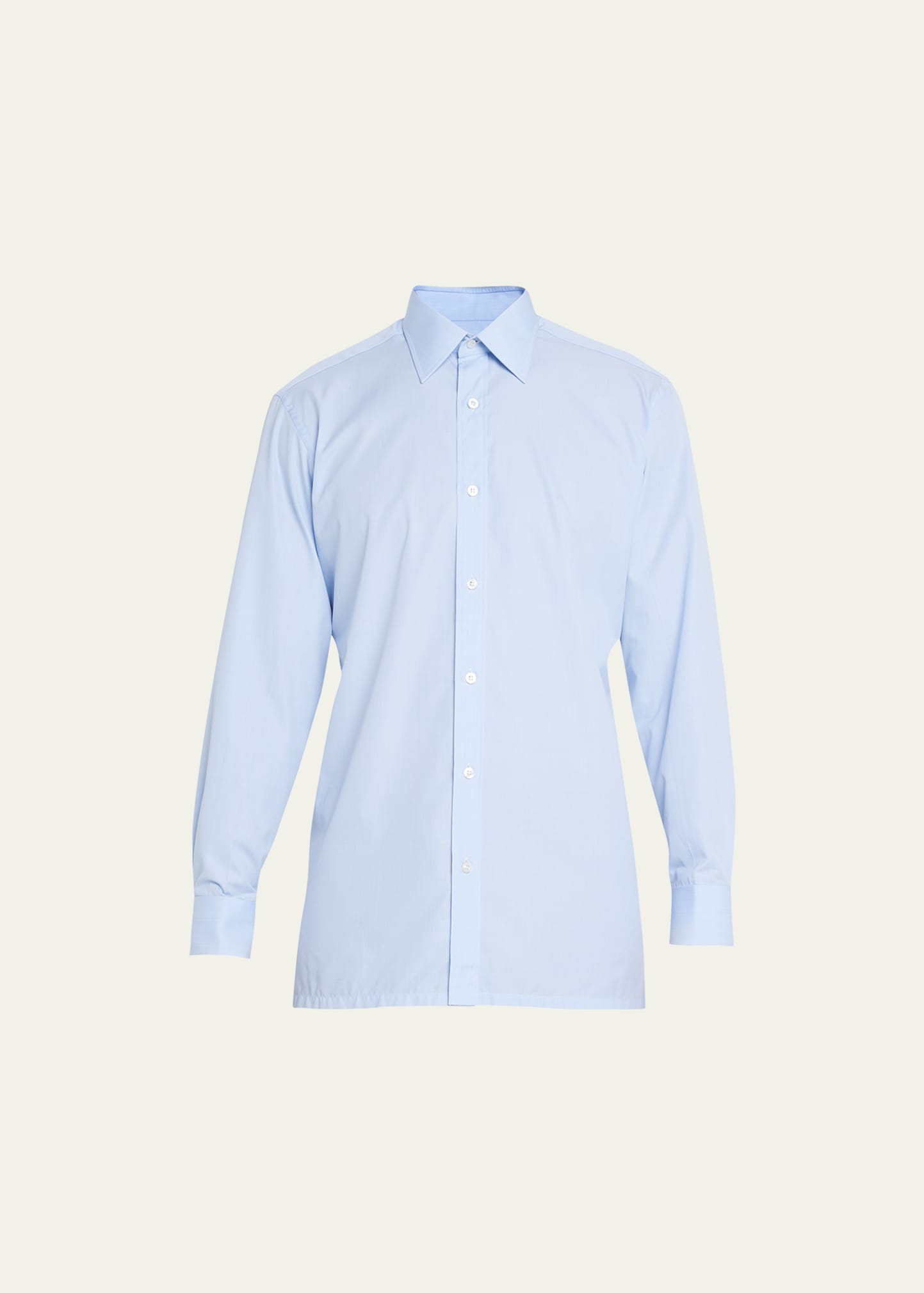 Charvet Men's Point Collar Cotton Dress Shirt