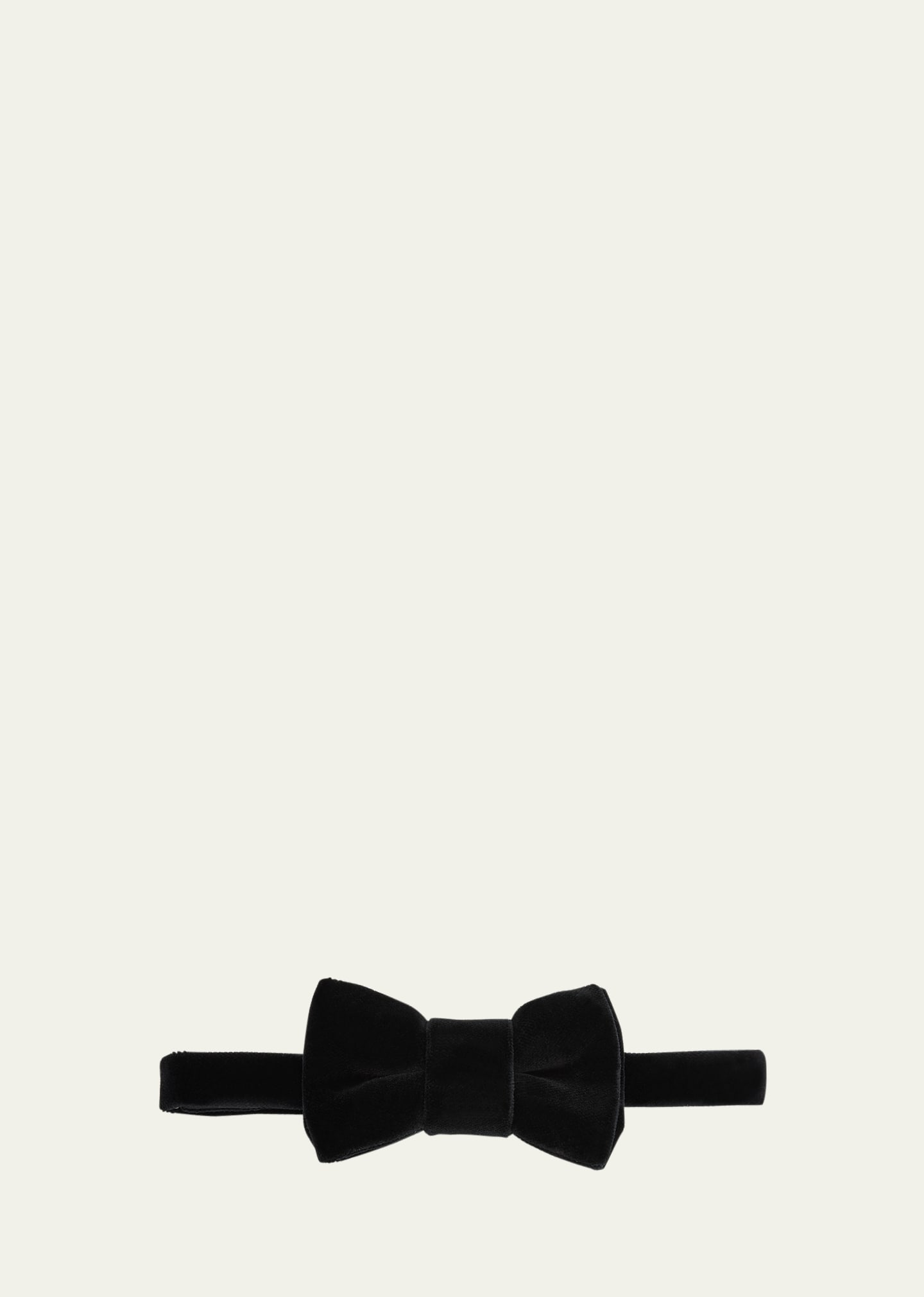 Charvet Men's Velvet Bow Tie In Black