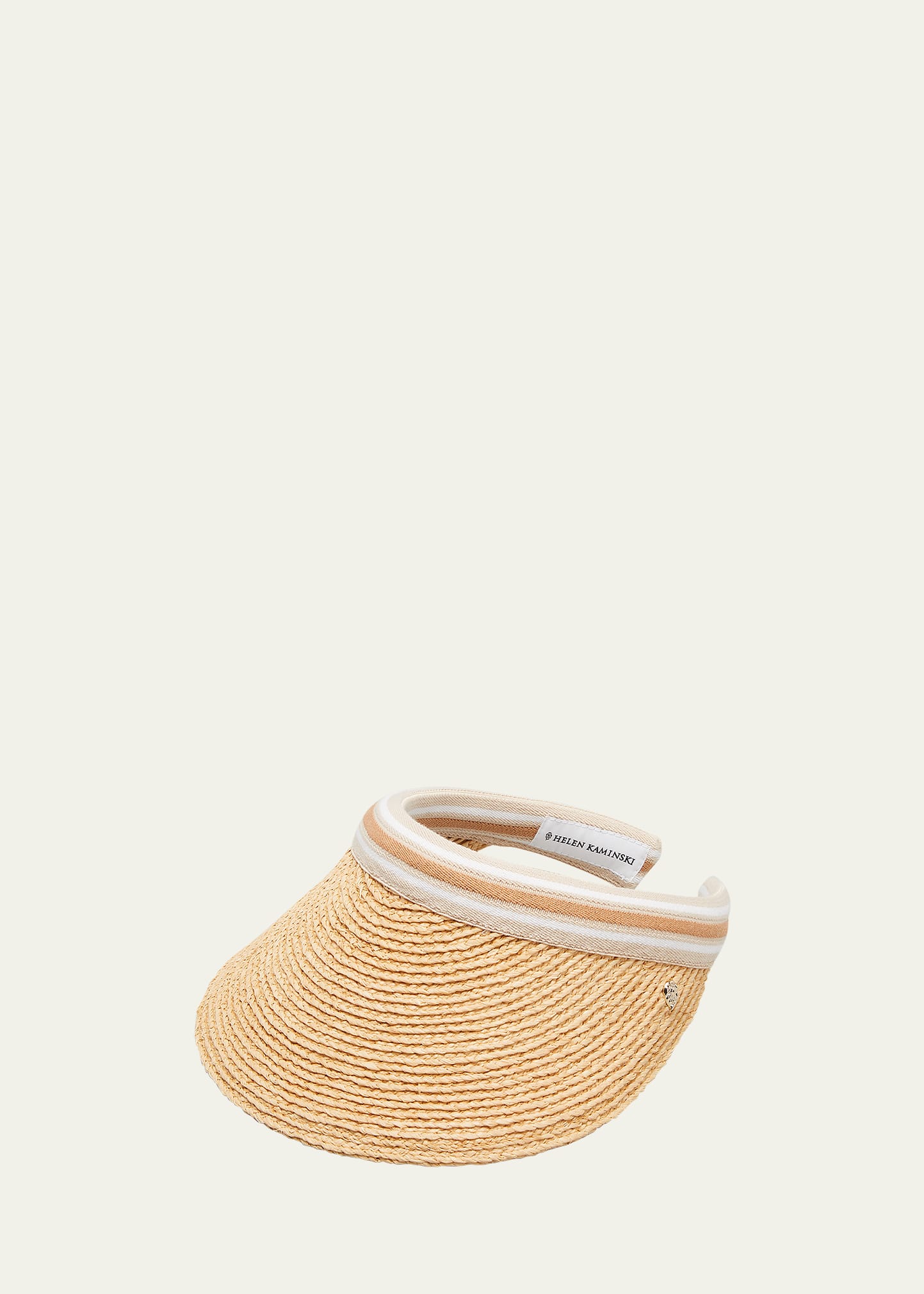 HELEN KAMINSKI BIANCA CLASSIC SLIDE-ON RAFFIA VISOR