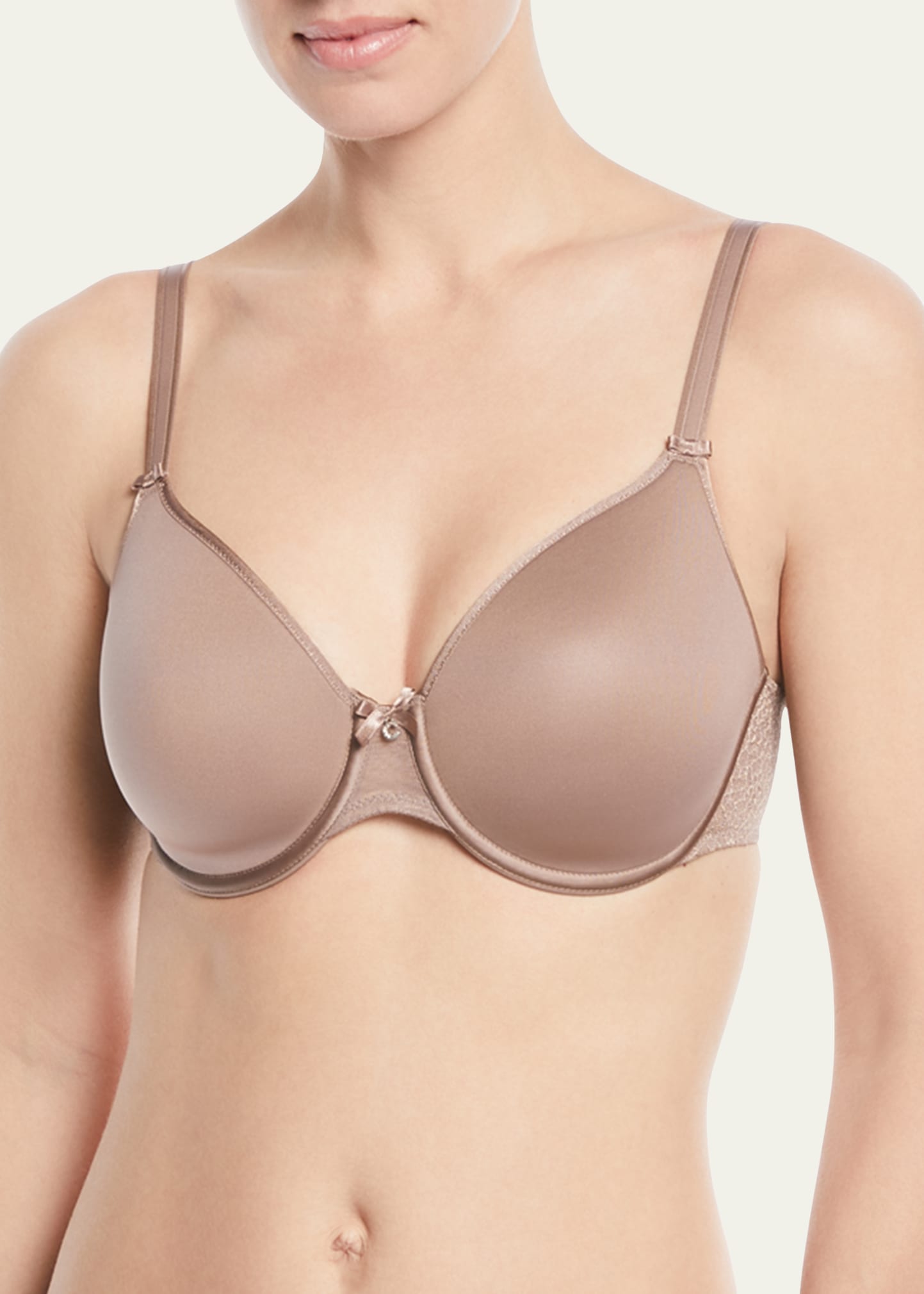 Chantelle C Magnifique T-shirt Spacer Minimizing Bra In Hazelnut