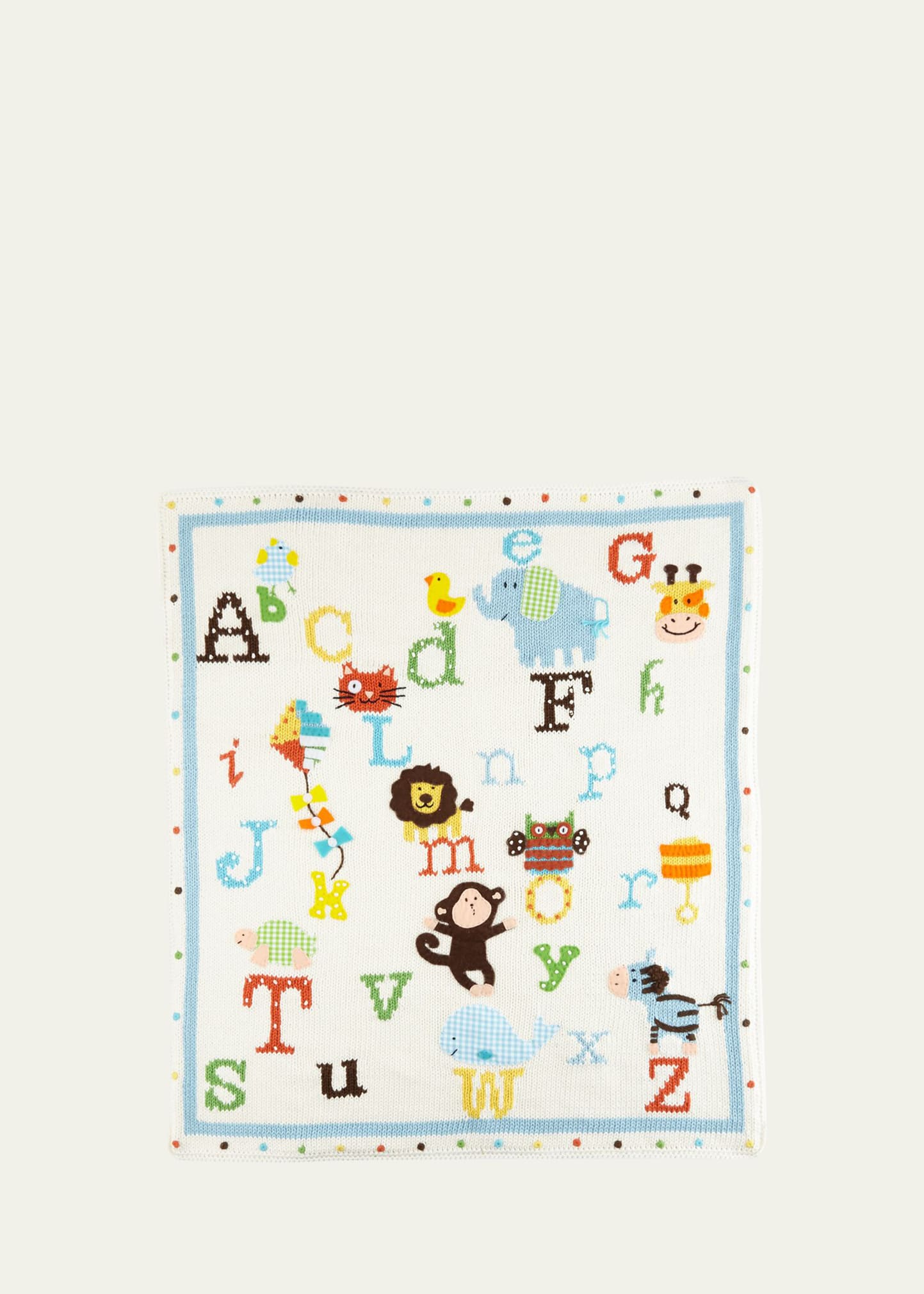 Alphabet Soup Knit Blanket