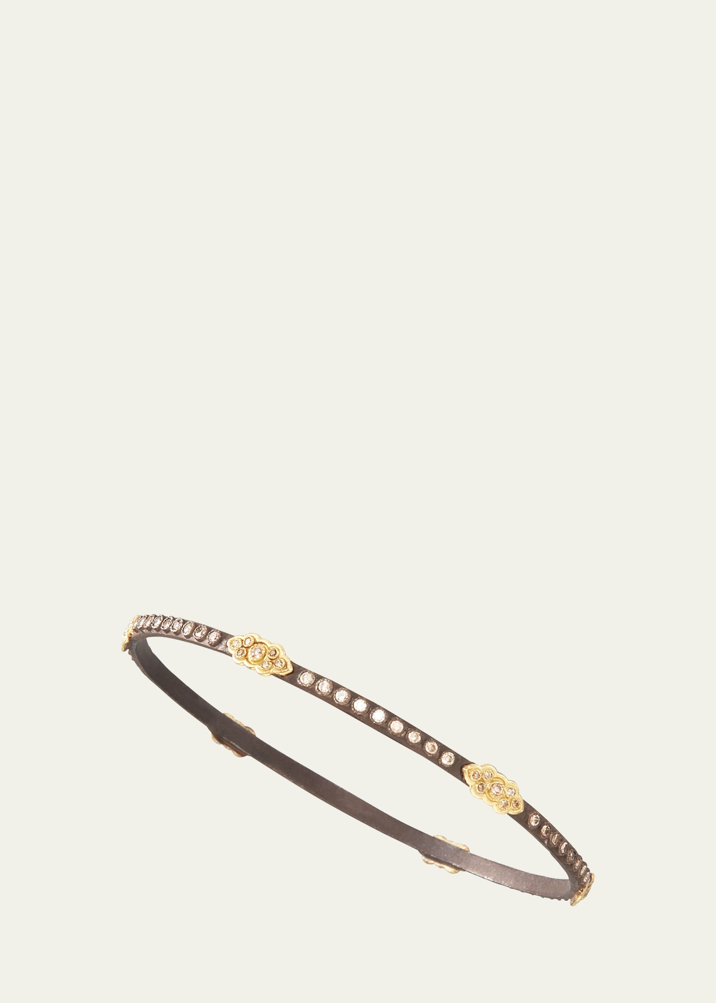Shop Armenta Oxidized Diamond Scrolls Bracelet In Yellow/black