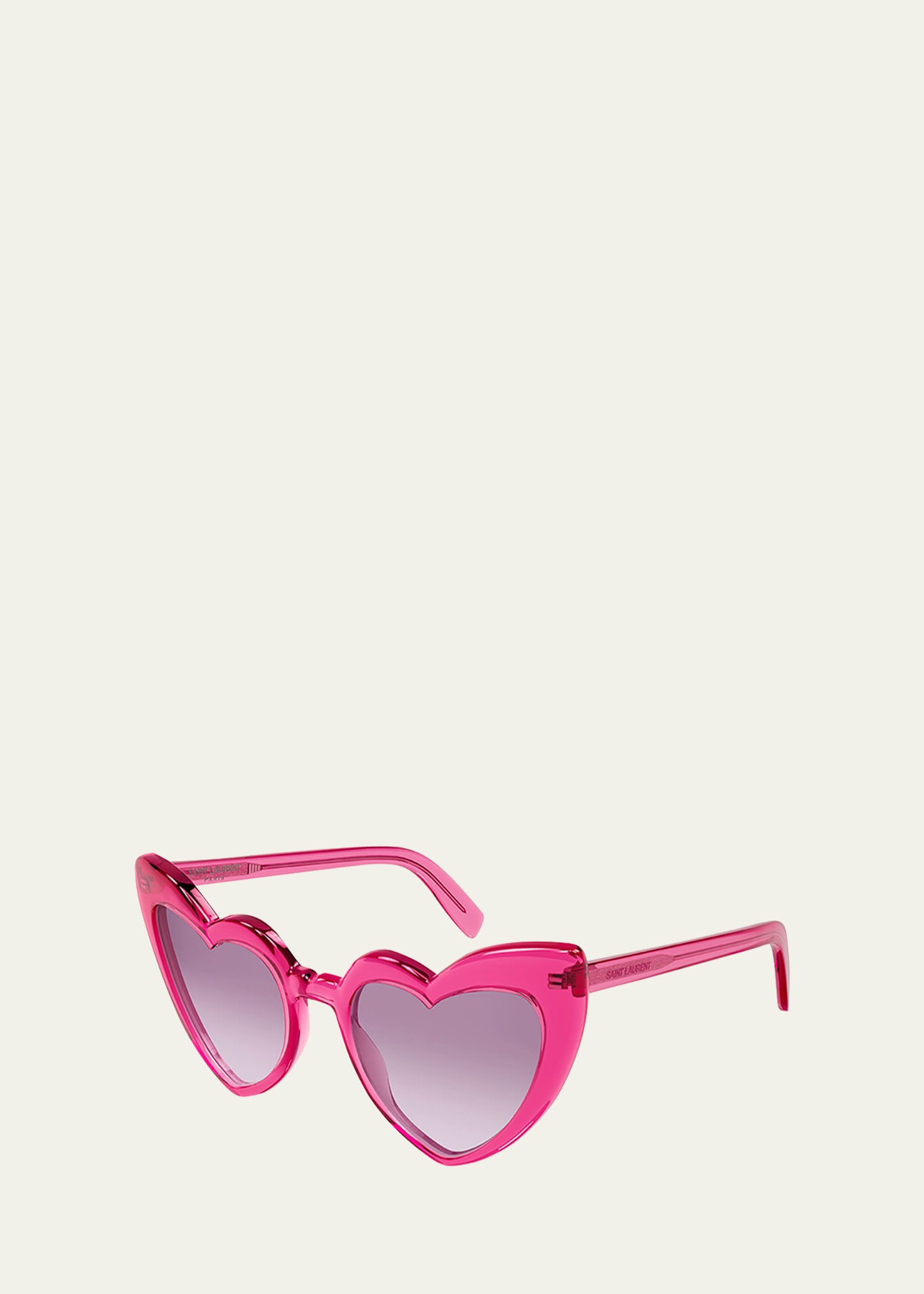 Saint Laurent Sl 181 Loulou Sunglasses In 021 Shiny Transpa