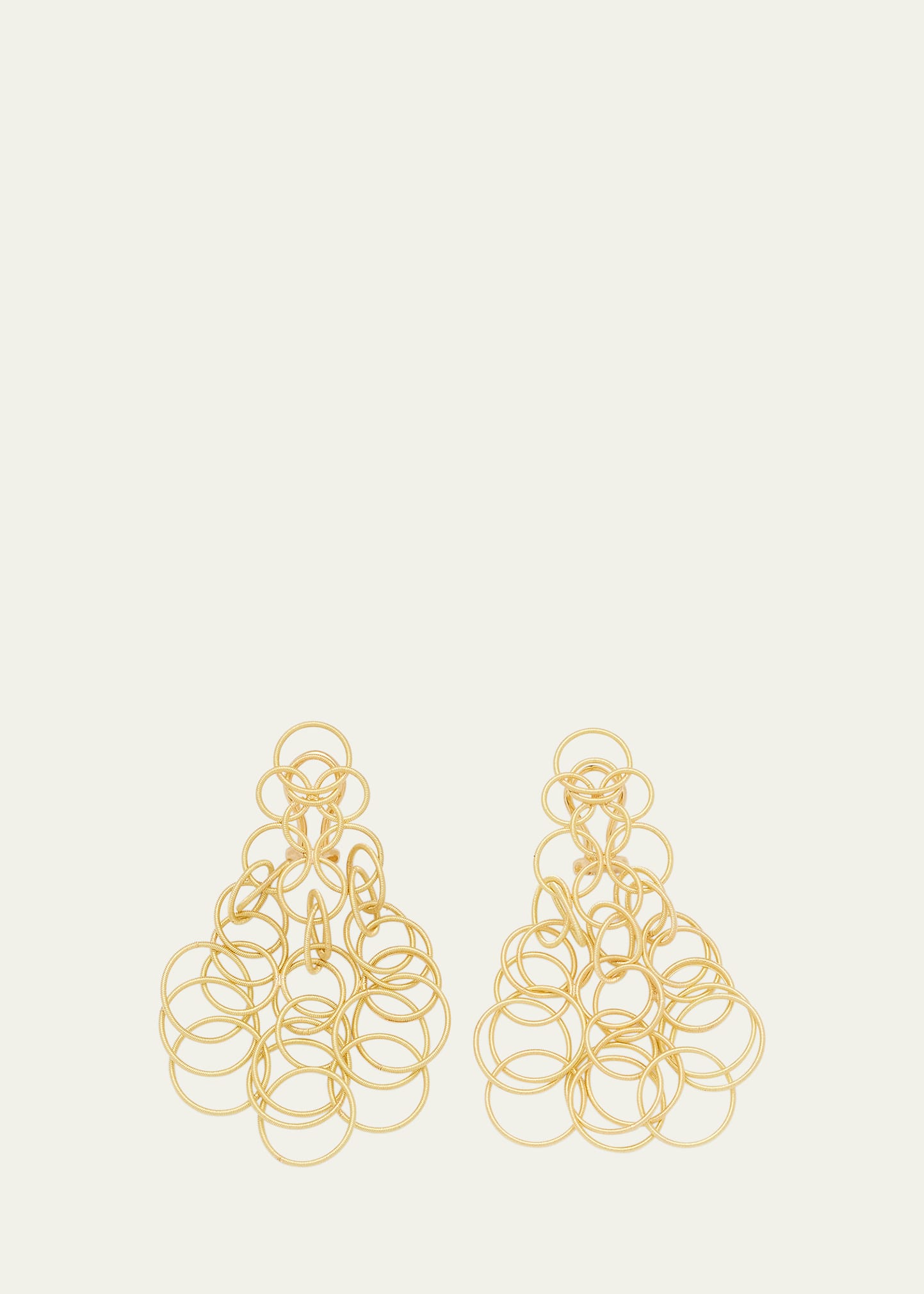 Hawaii 18K Yellow Gold Chandelier Earrings, 2.75"L