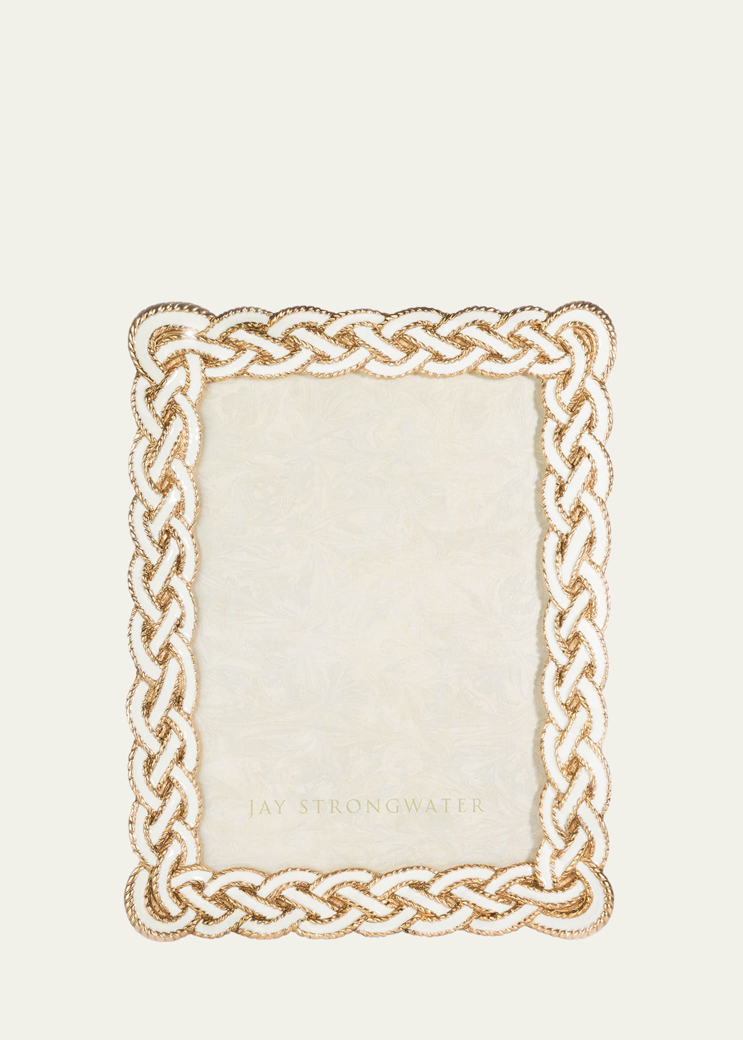 Cream Braided Picture Frame, 5" x 7"