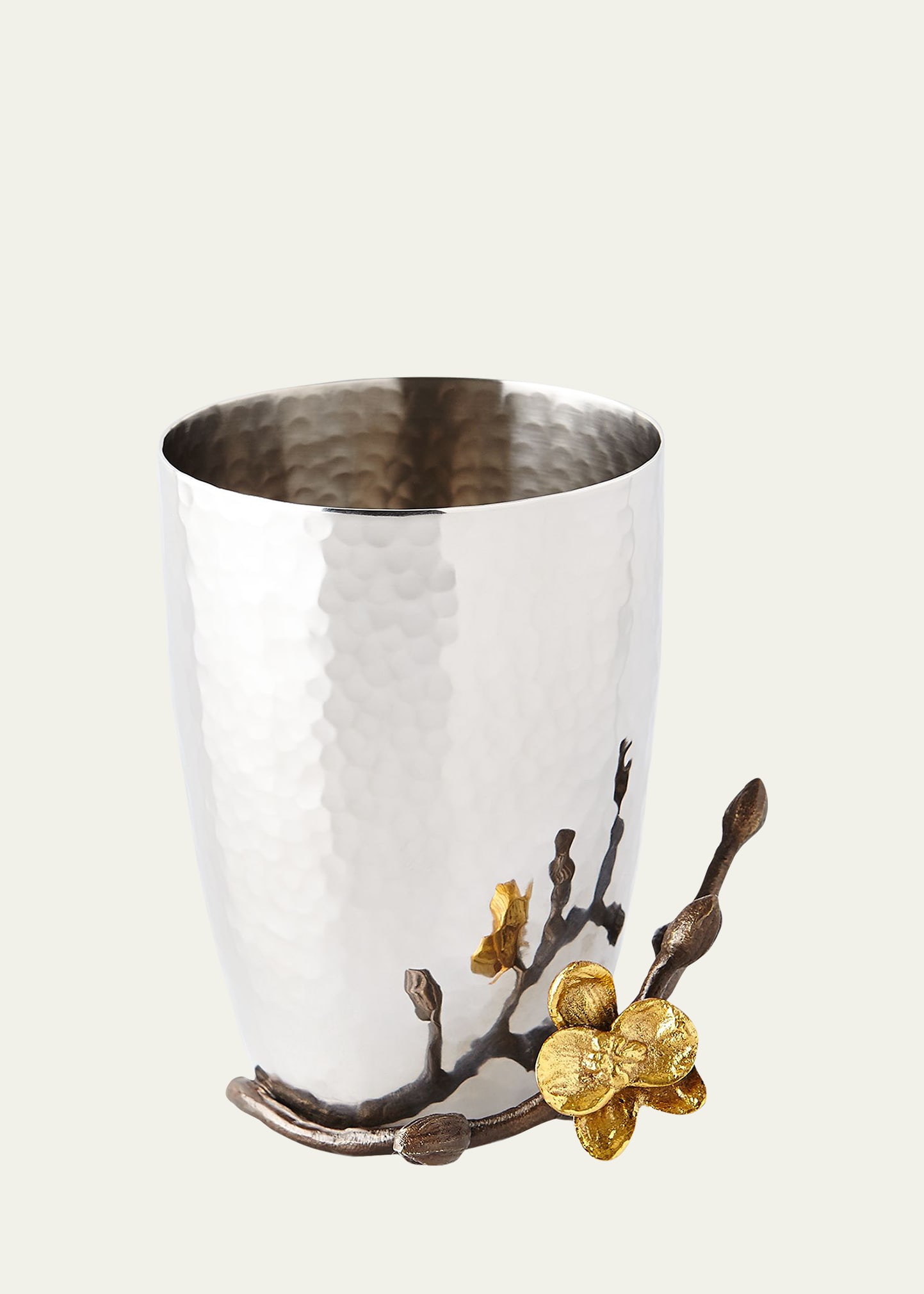 Gold Orchid Toothbrush Holder