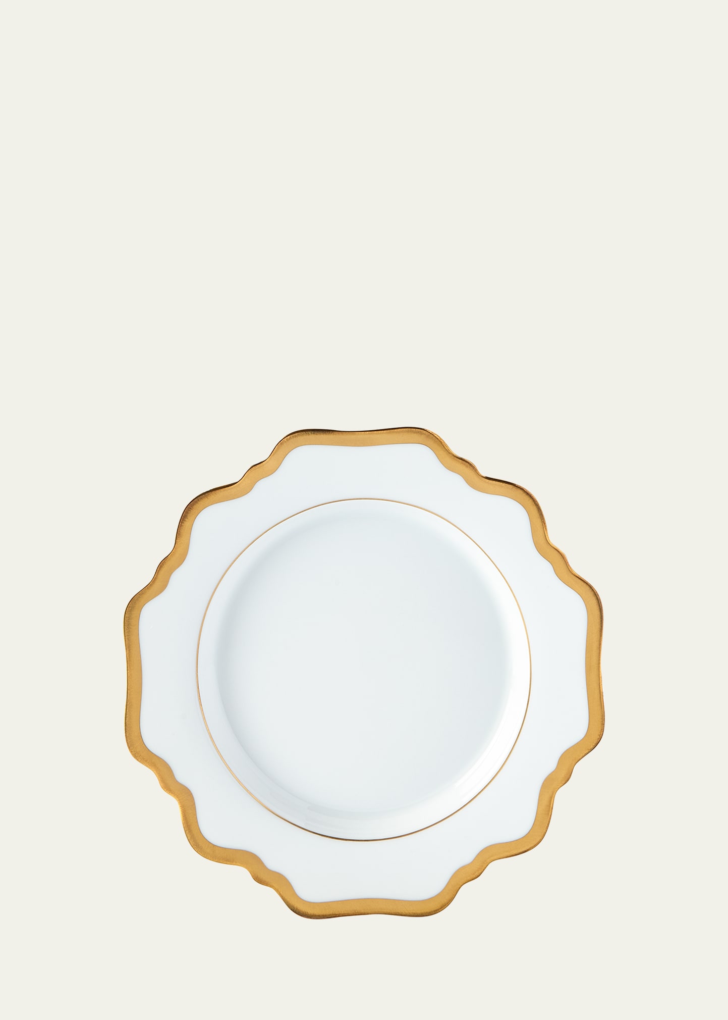 Antiqued White Dinner Plate