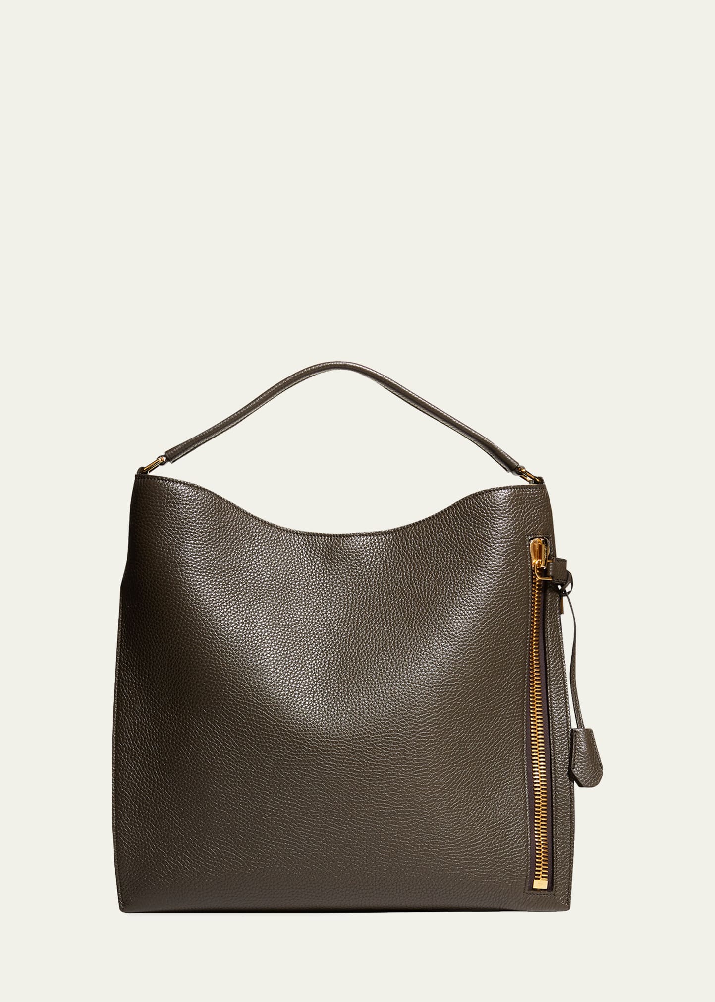 Tom Ford Large Alix Hobo Bag In Graphite