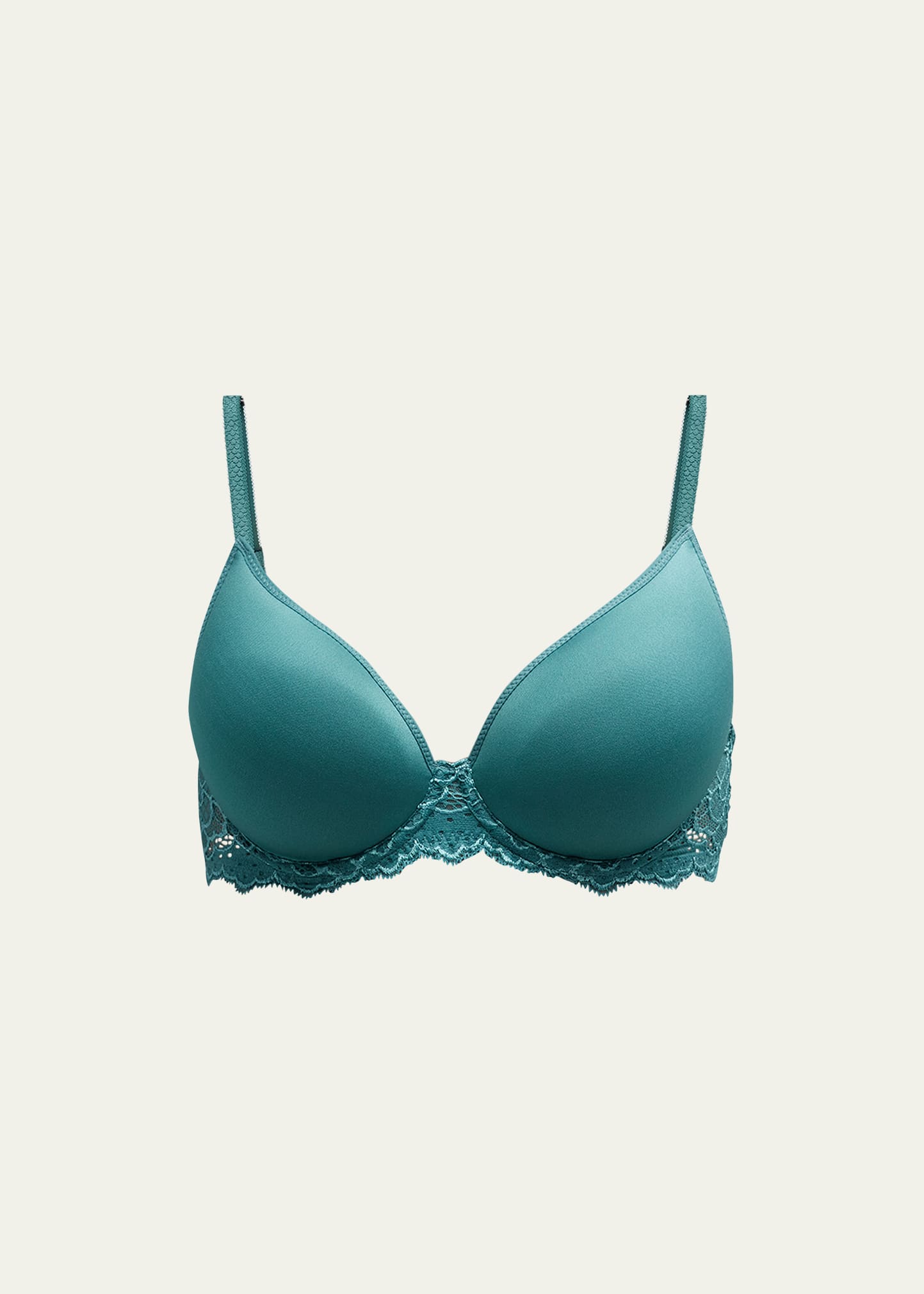 Caresse 3d Plunge Spacer Bra In Boreal Green