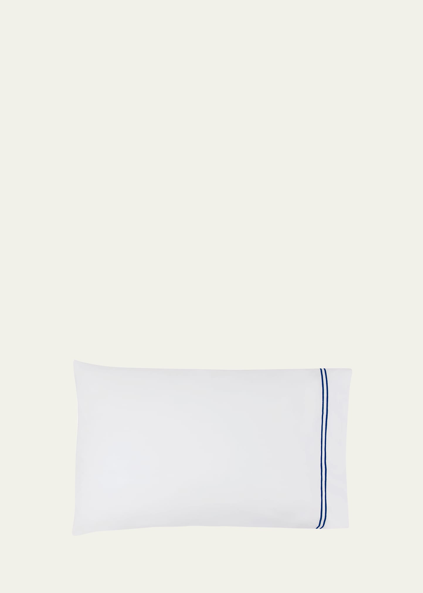 Shop Sferra Grande Hotel King Pillowcase Set In White/navy