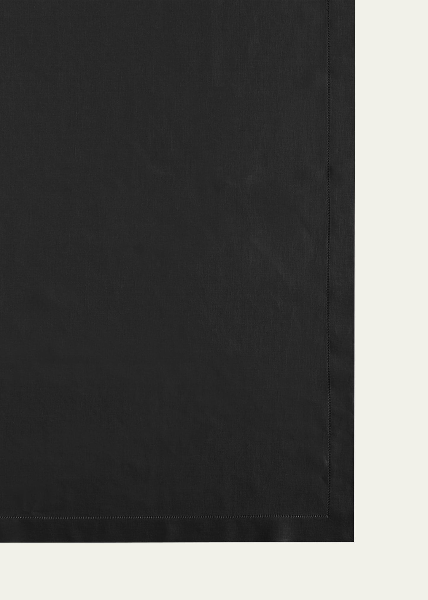 Sferra Hemstitch Tablecloth, 66" X 106" In Black
