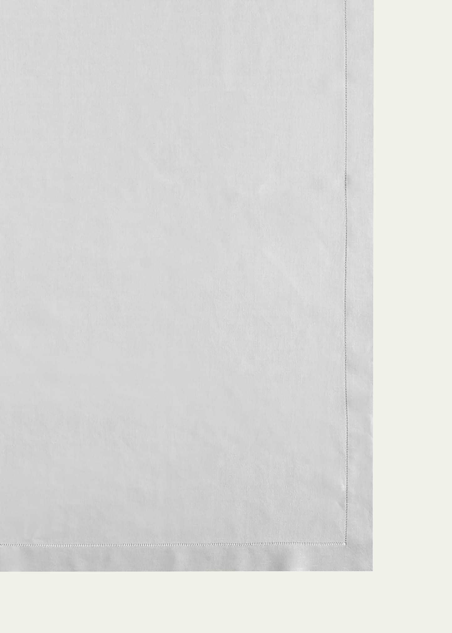 Sferra Hemstitch Tablecloth, 66" X 106" In White