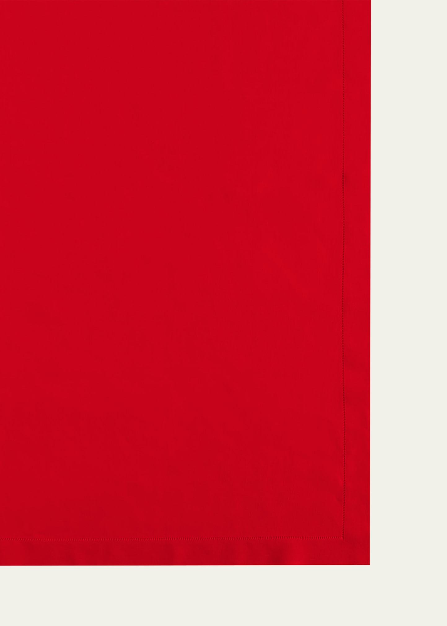 Sferra Hemstitch Tablecloth, 66" X 106" In Red