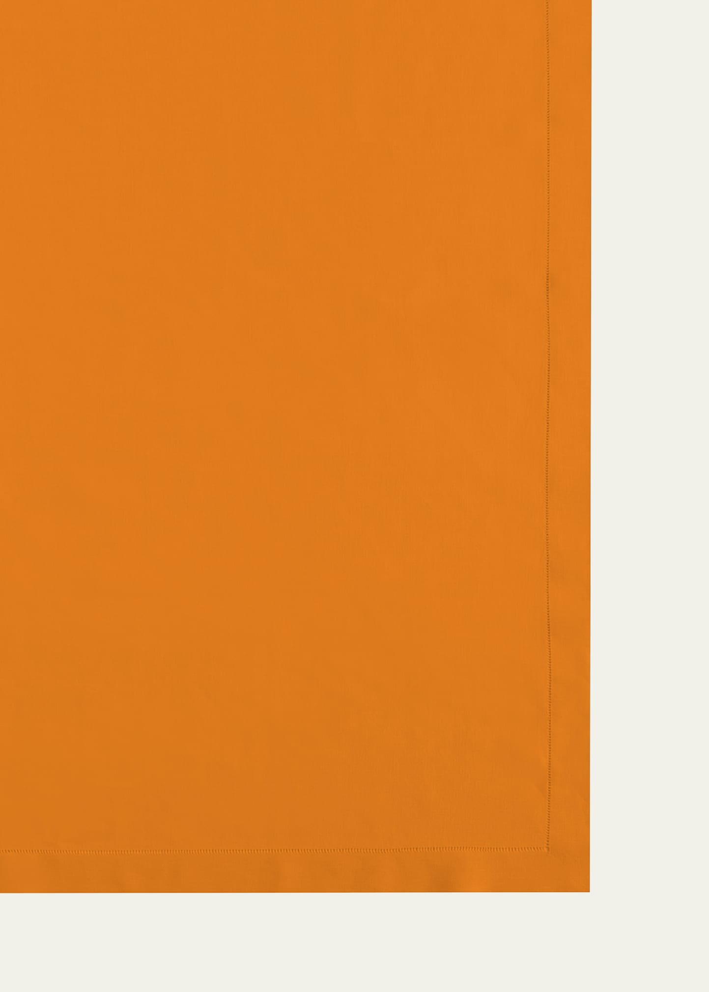 Sferra Hemstitch Tablecloth, 66" X 106" In Orange
