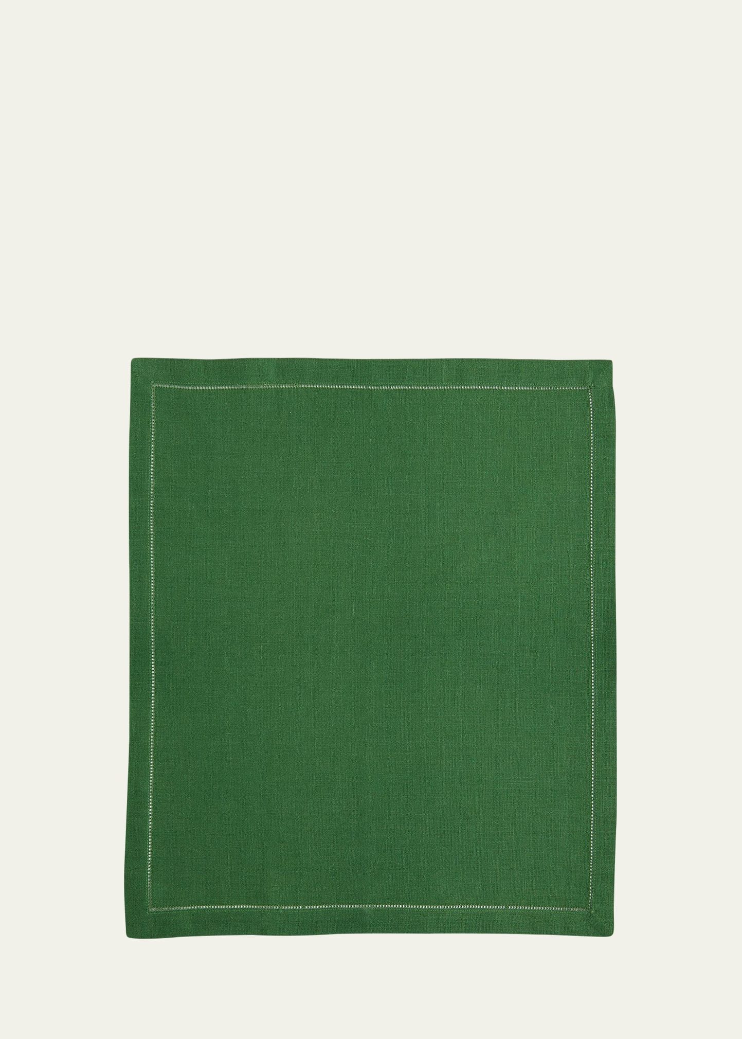 Sferra Hemstitch Dinner Napkins, Set Of 4 In Green