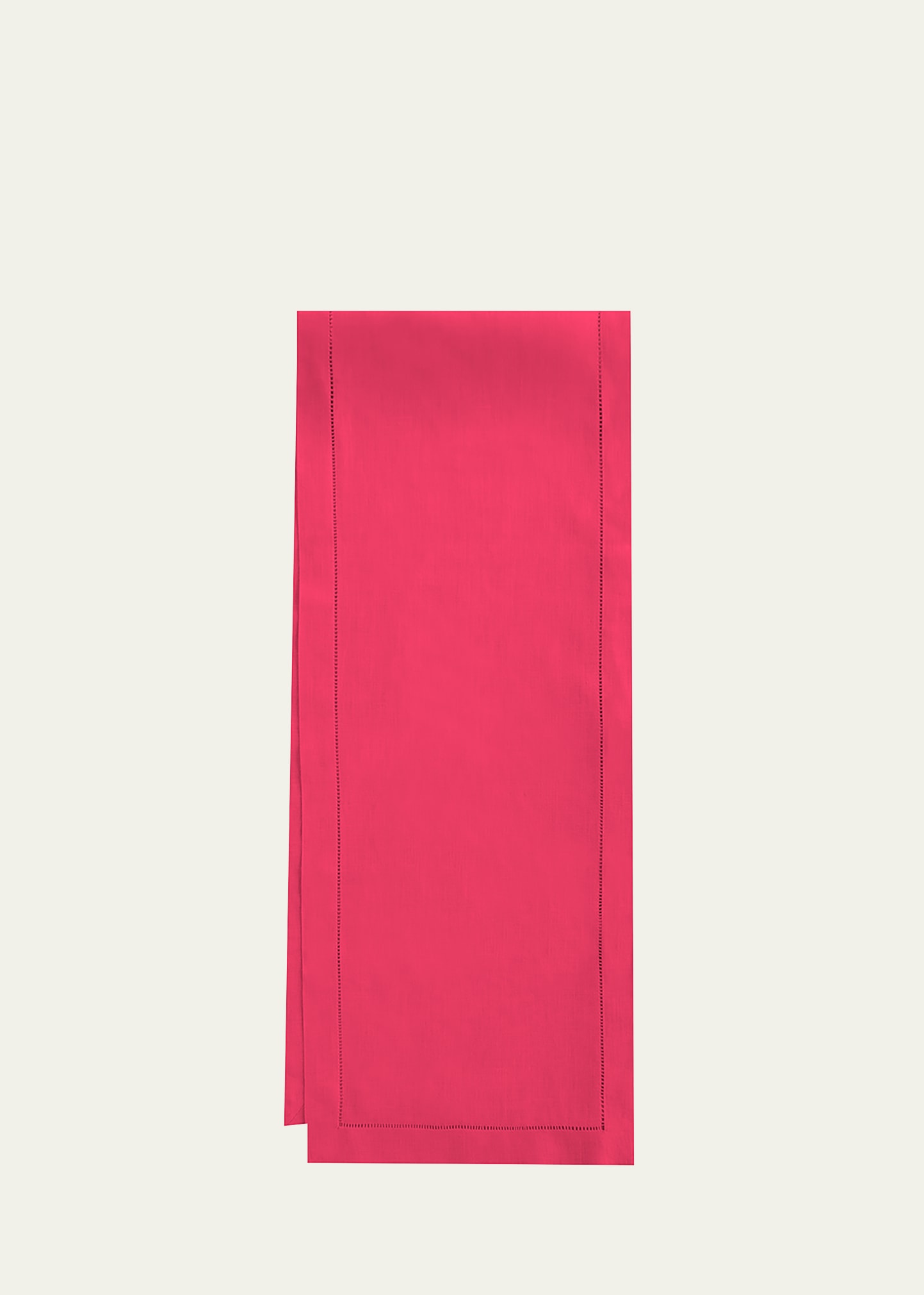 Sferra Festival Table Runner, 15" X 108" In Raspberry