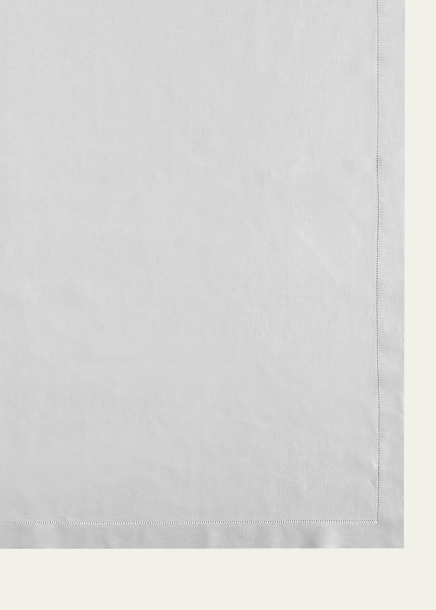 Sferra Hemstitch Tablecloth, 66" X 124" In White
