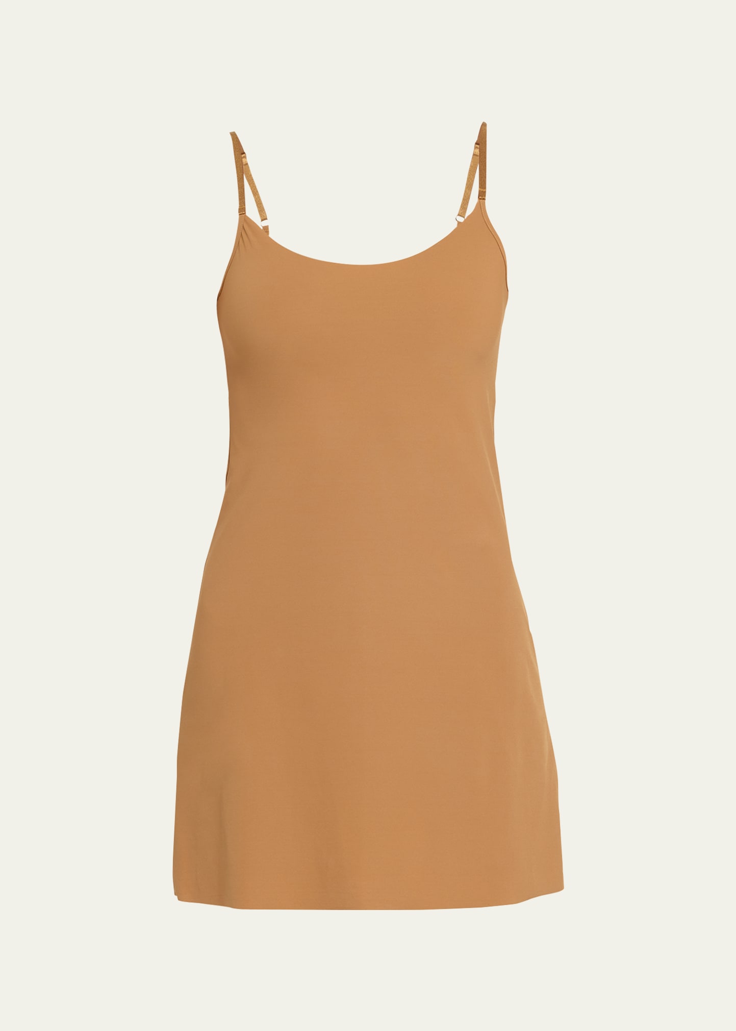 Shop Commando Scoop-neck Mini Camisole Slip In Light Brown