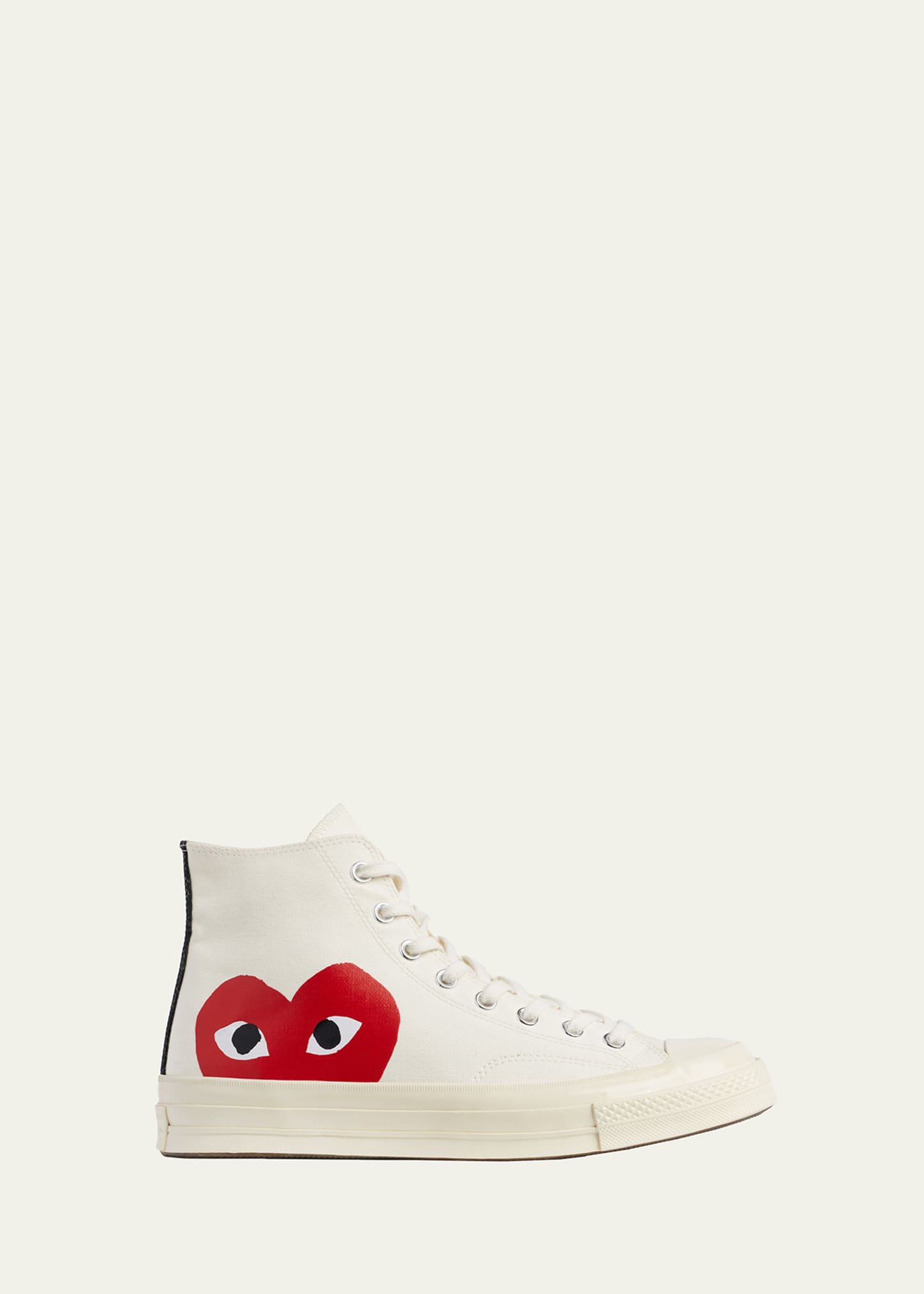 Comme des Garcons Men's x Converse All Star Chuck Taylor '70 High-Top Sneakers, White, Men's, 7D, Sneakers & Trainers High Top Sneakers